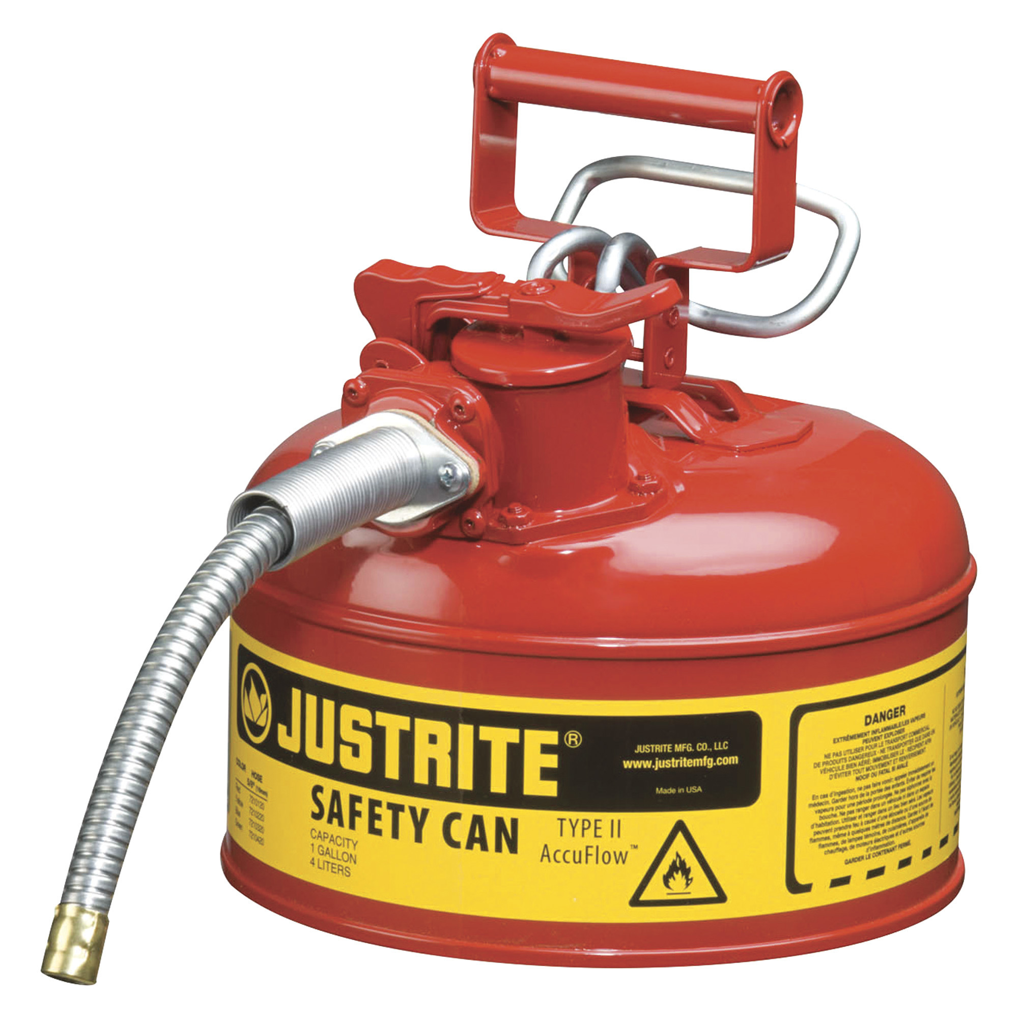 Justrite Safety Gas Can, 1-Gallon, Model# 7210120 | Northern Tool