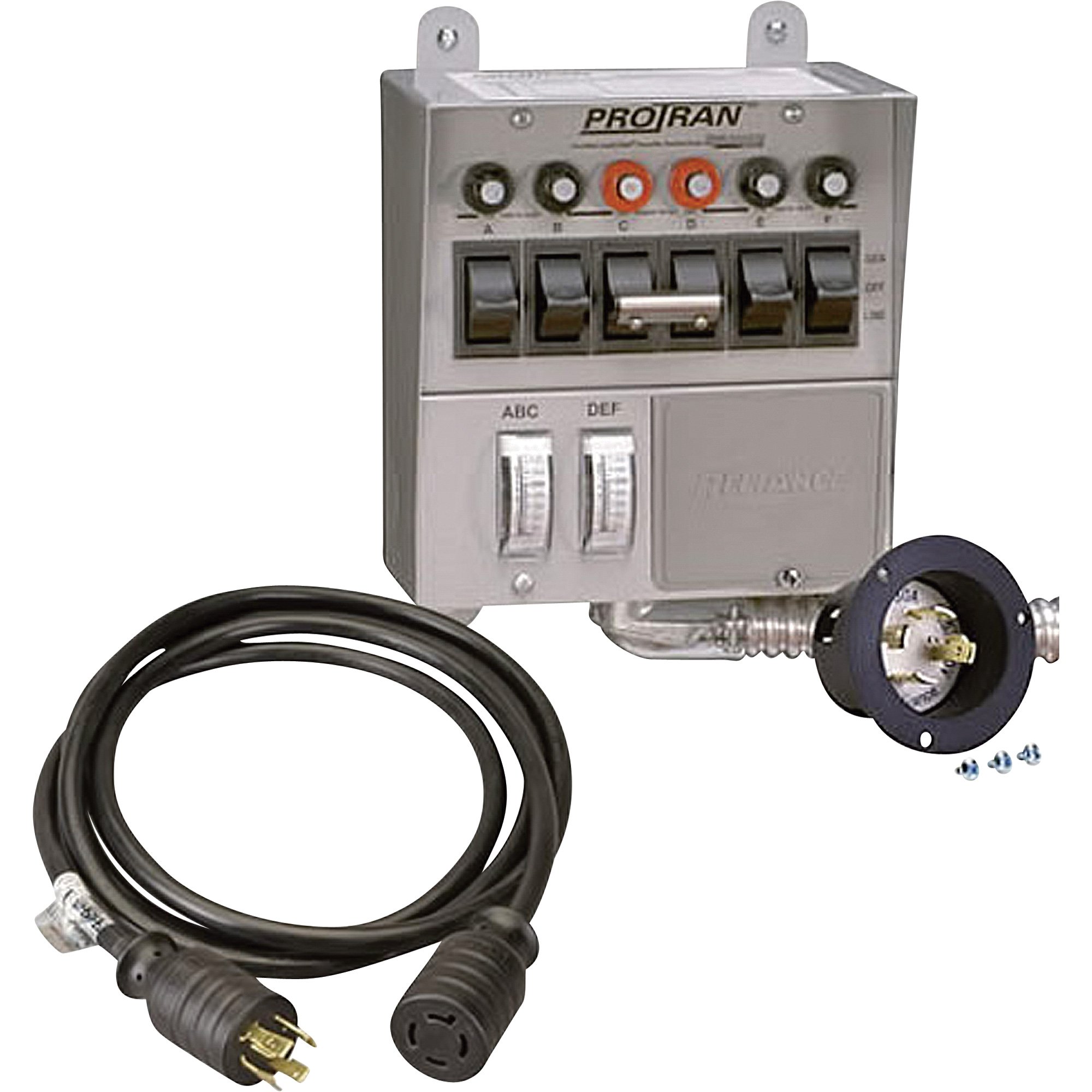 Reliance Cord-Connected Generator Transfer Switch Kit — 6-Circuit, 30 ...