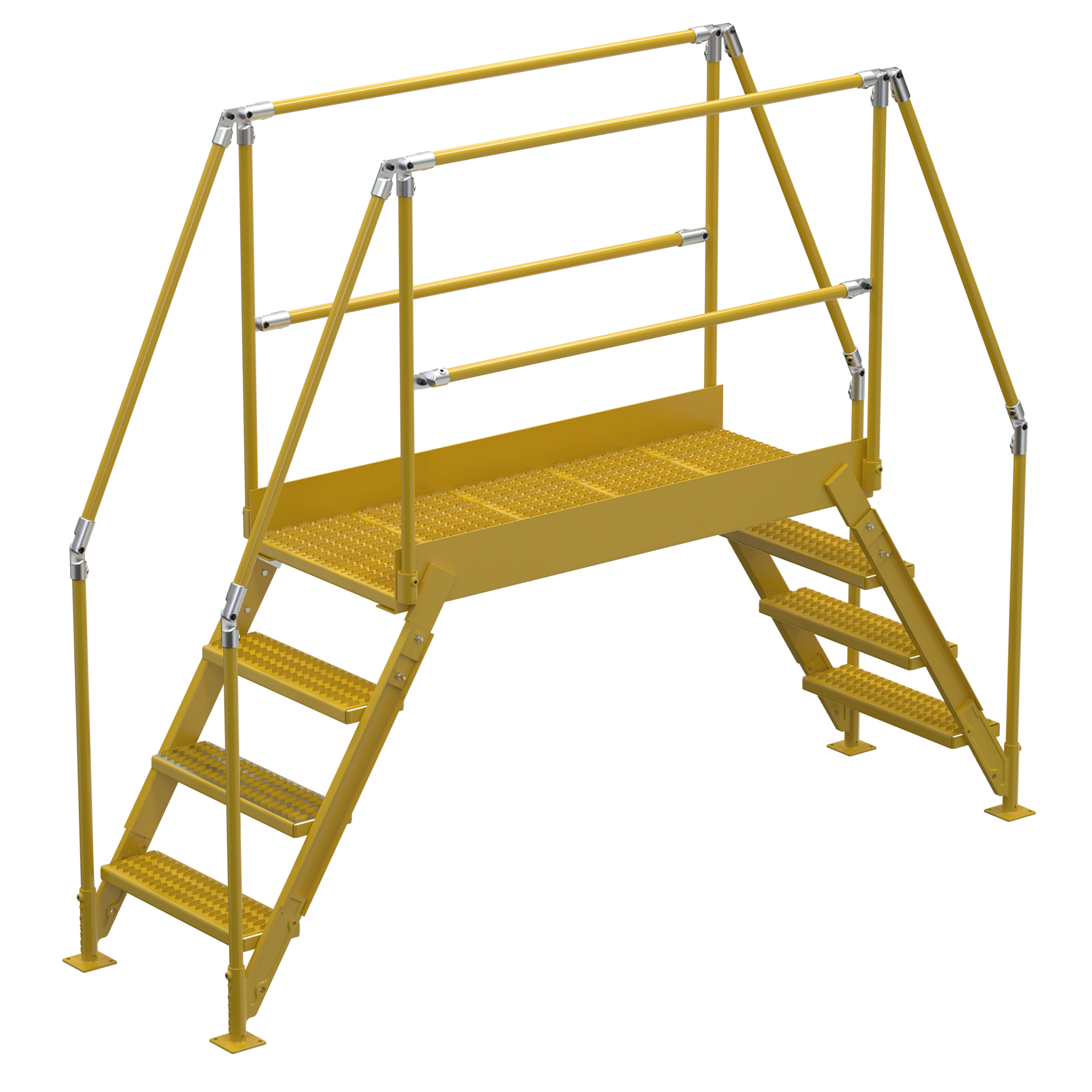 Vestil Crossover Ladder - 4 Step, 23.5in. x 60in., 38.25in. Clearance Height, 500-Lb. Capacity, Model# COL-4-36-44