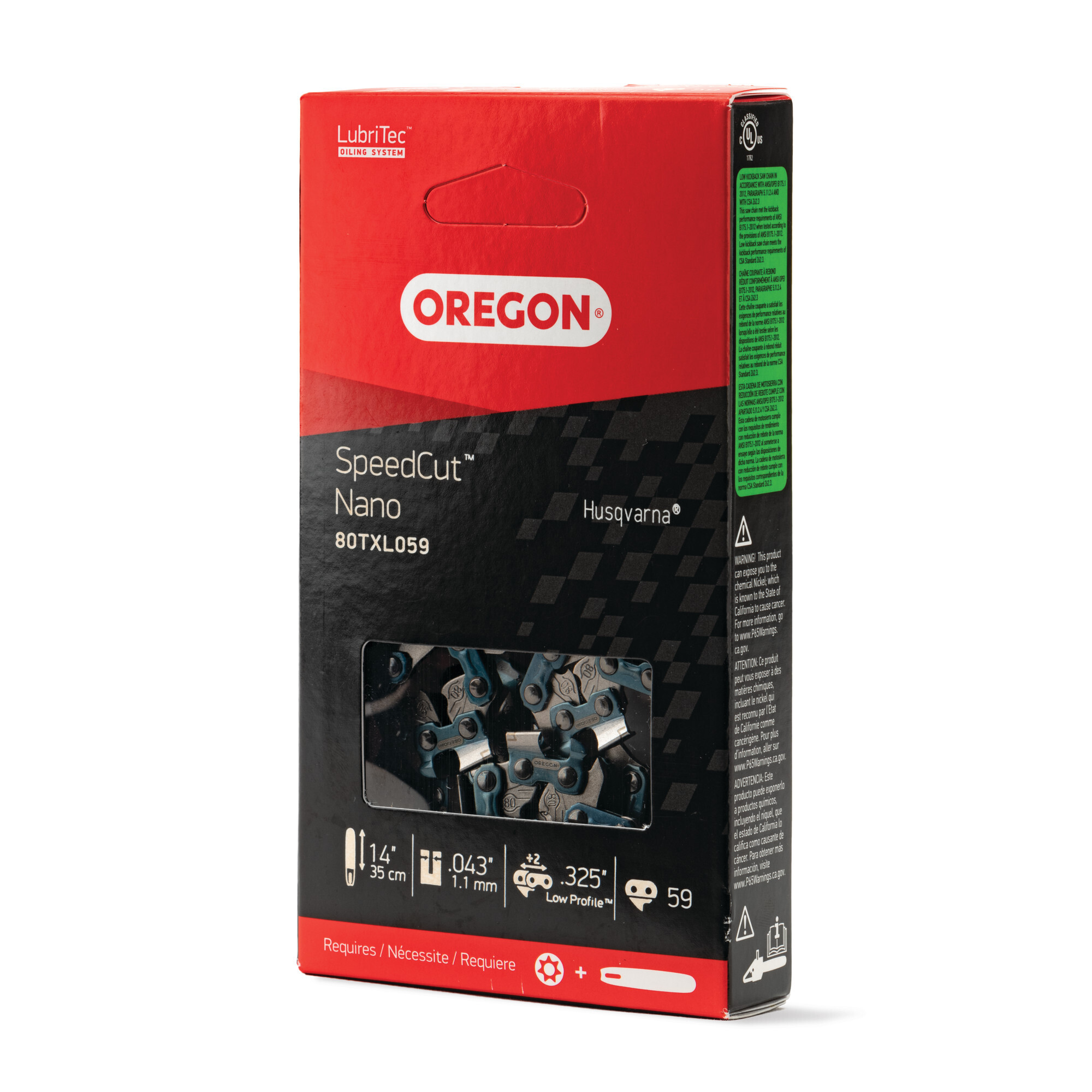 チャロオーダーページ Oregon, SpeedCut Nano Chainsaw Chain, Bar Length 14 in, Chain