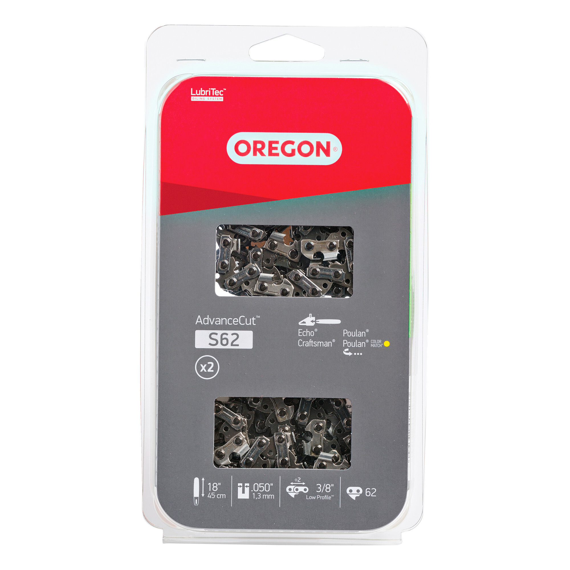 Oregon ControlCut Chainsaw Chain, Bar Length 18 in, Chain Pitch 3/8 in ...