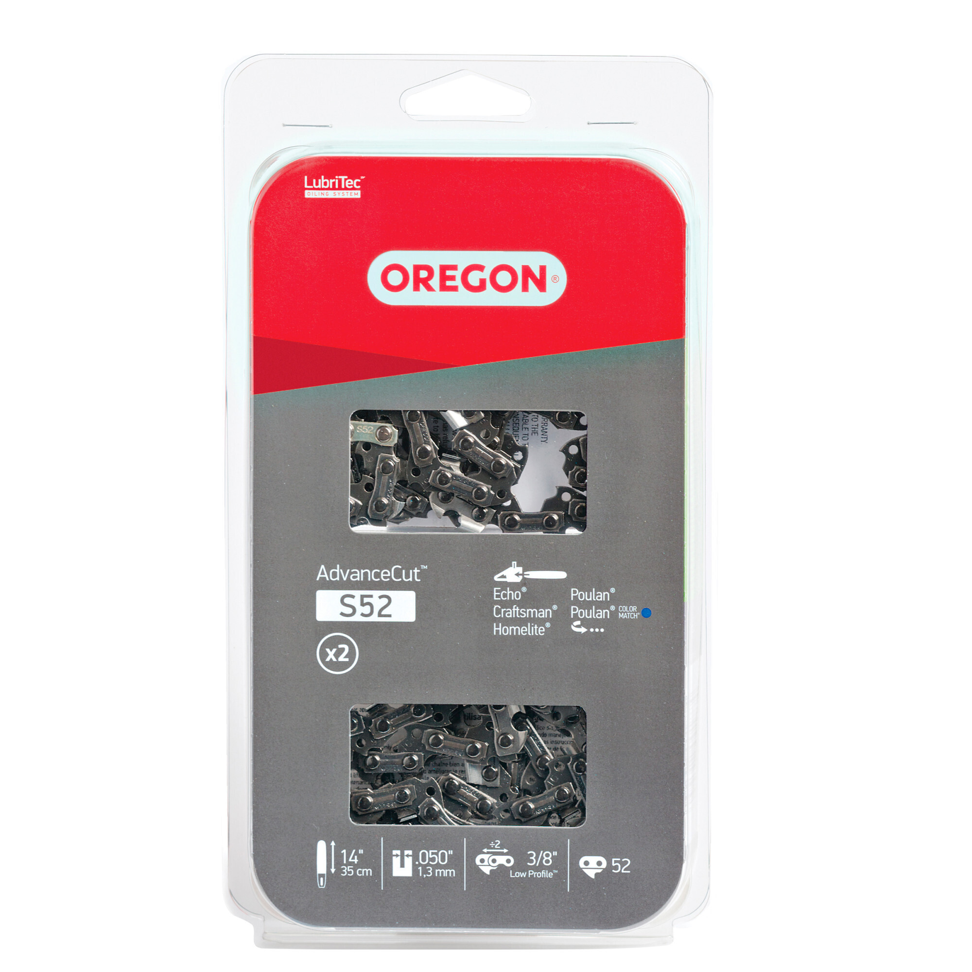 Oregon, ControlCut Chainsaw Chain, Bar Length 14 in, Chain Pitch 3/8 in ...