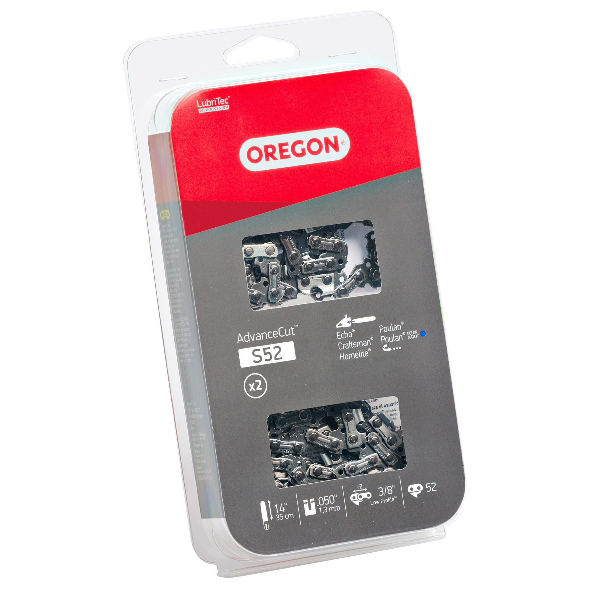 Oregon ControlCut Chainsaw Chain, Bar Length 14 in, Chain Pitch 3/8 in ...