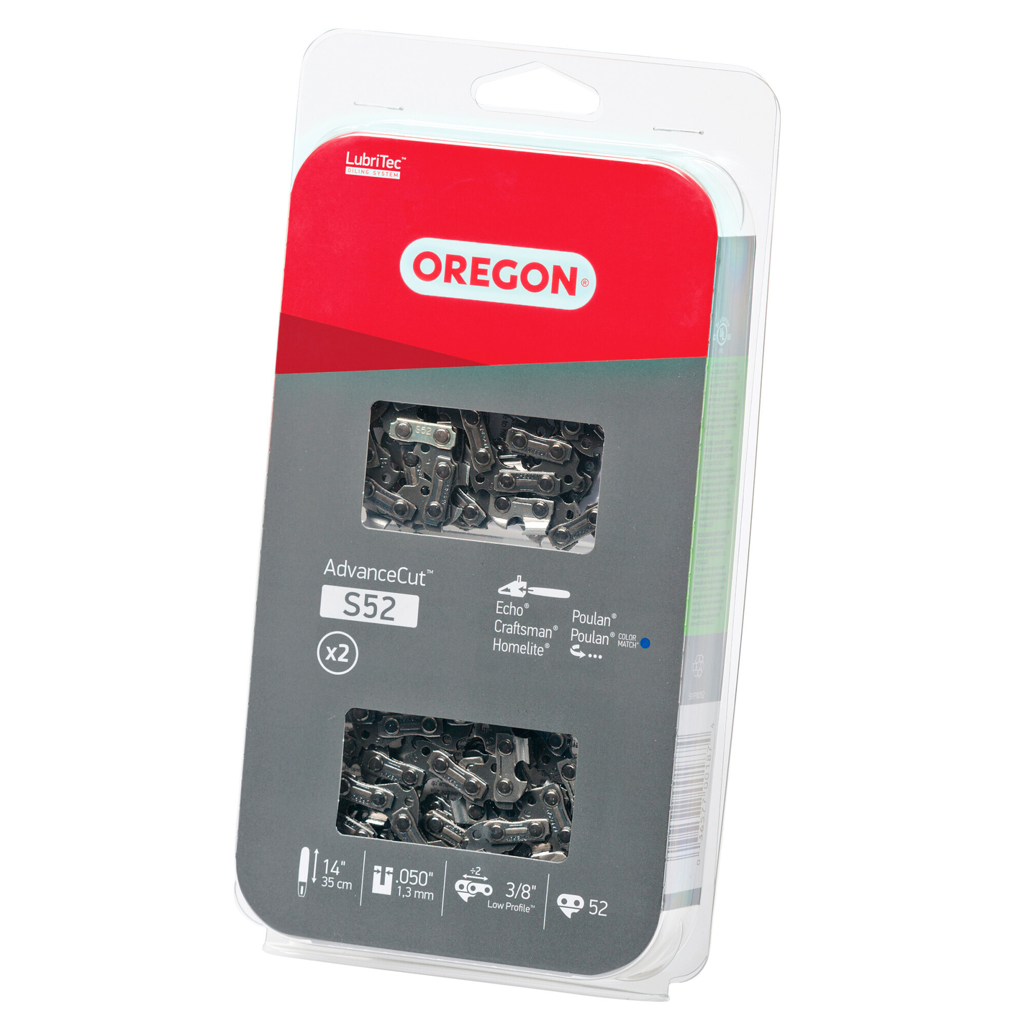 Oregon ControlCut Chainsaw Chain, Bar Length 14 in, Chain Pitch 3/8 in ...