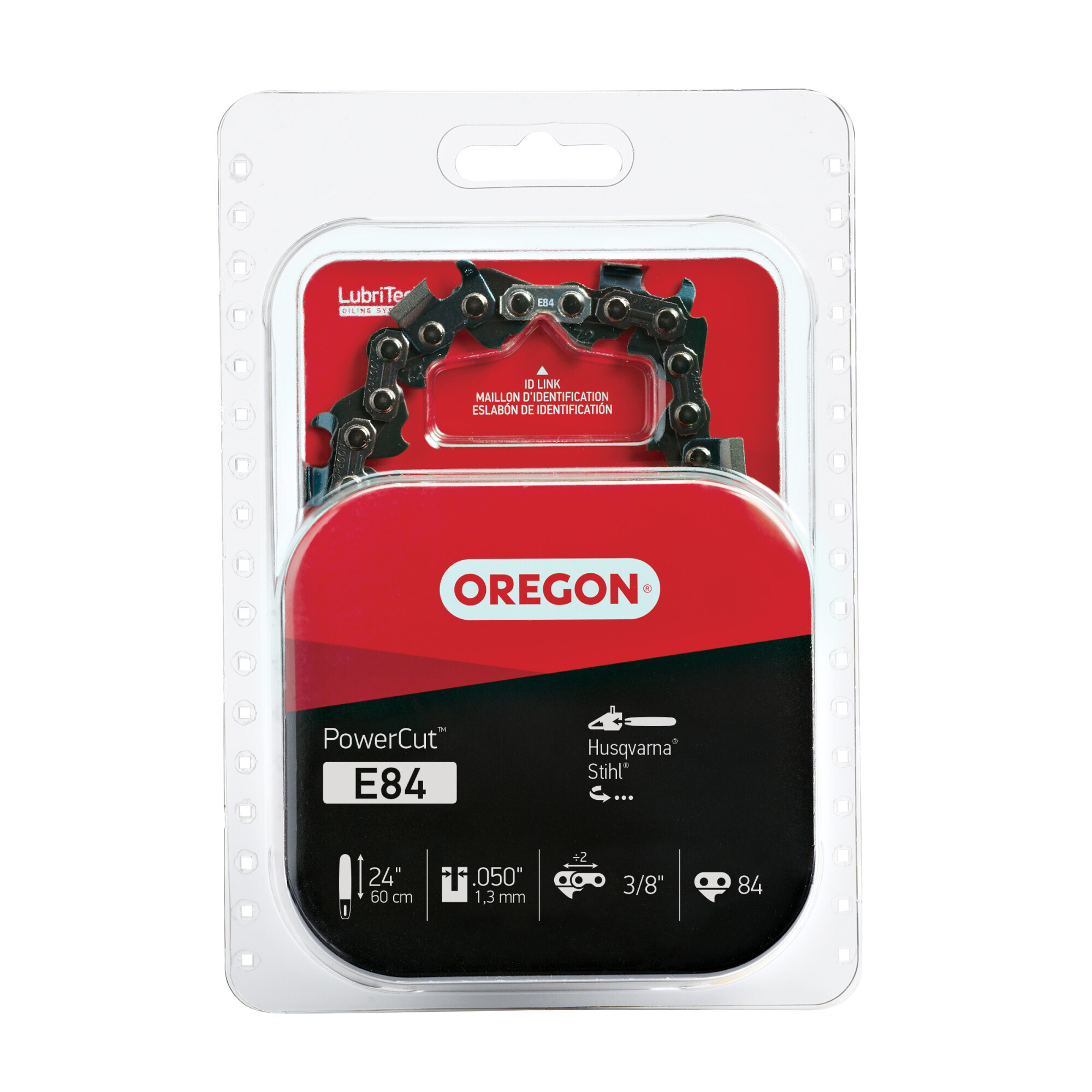 Oregon, PowerCut Chainsaw Chain, Bar Length 24 in, Chain Pitch 3/8 in ...