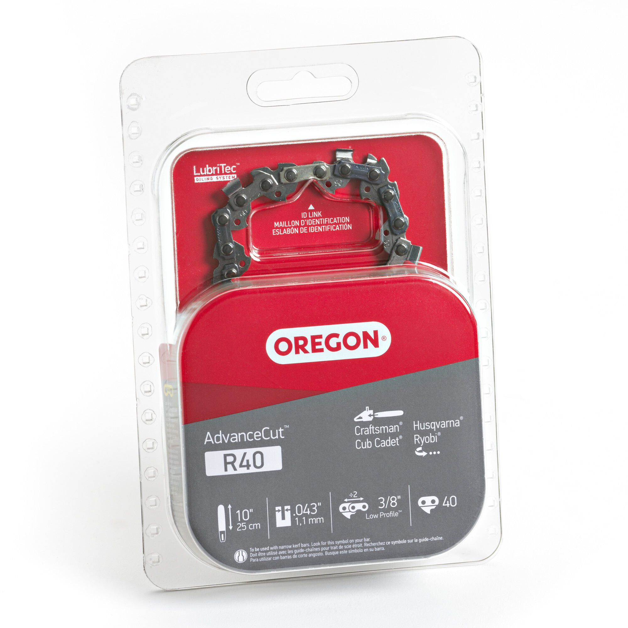 Oregon AdvanceCut Chainsaw Chain, Bar Length 1 in, Chain Pitch 3/8 in ...