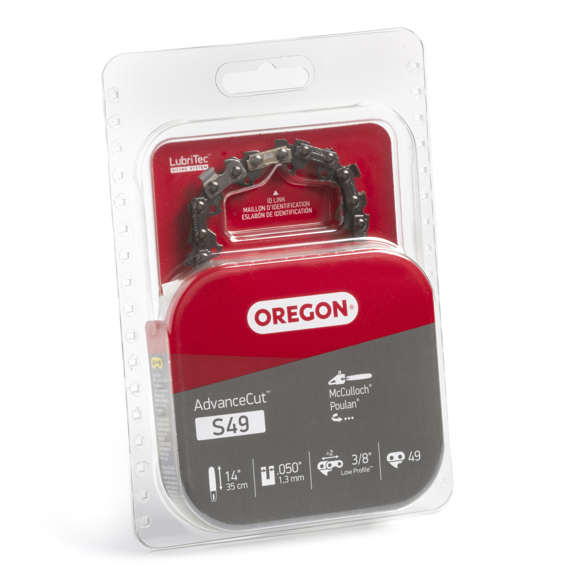 Oregon, ControlCut Chainsaw Chain, Bar Length 14 in, Chain Pitch 3/8 in ...