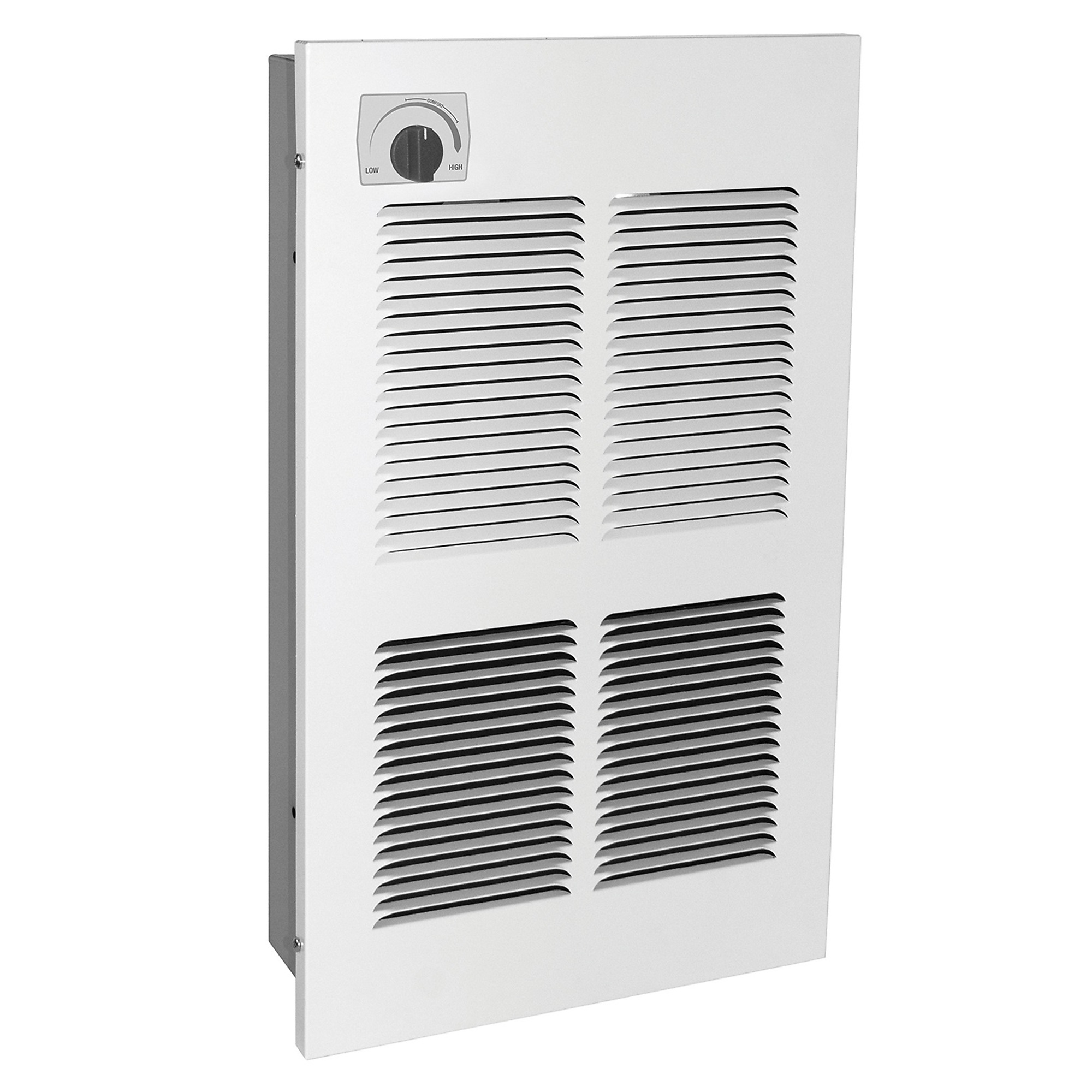 King Electric Large Wall Heater with Single Pole Thermostat, Heat Output 13649 Btu/hour, Heating Capability 400 ft², Model# EFW2440-MW-T-W