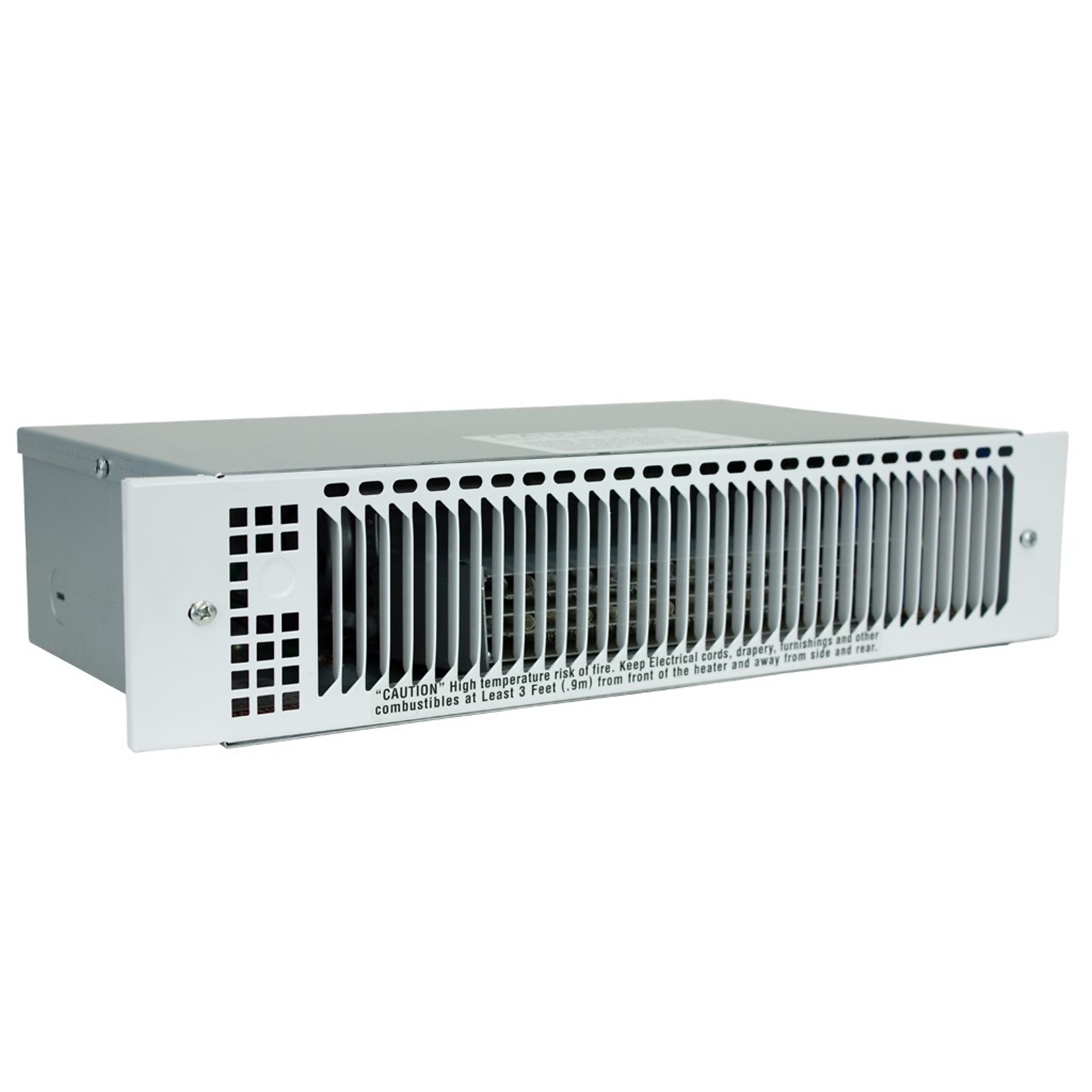 King Electric, Multi-Watt Kickspace Heater, White, Heat Output 5118 Btu/hour, Heating Capability 150 ft², Fuel Type Electric, Model# KT1215-MW-W