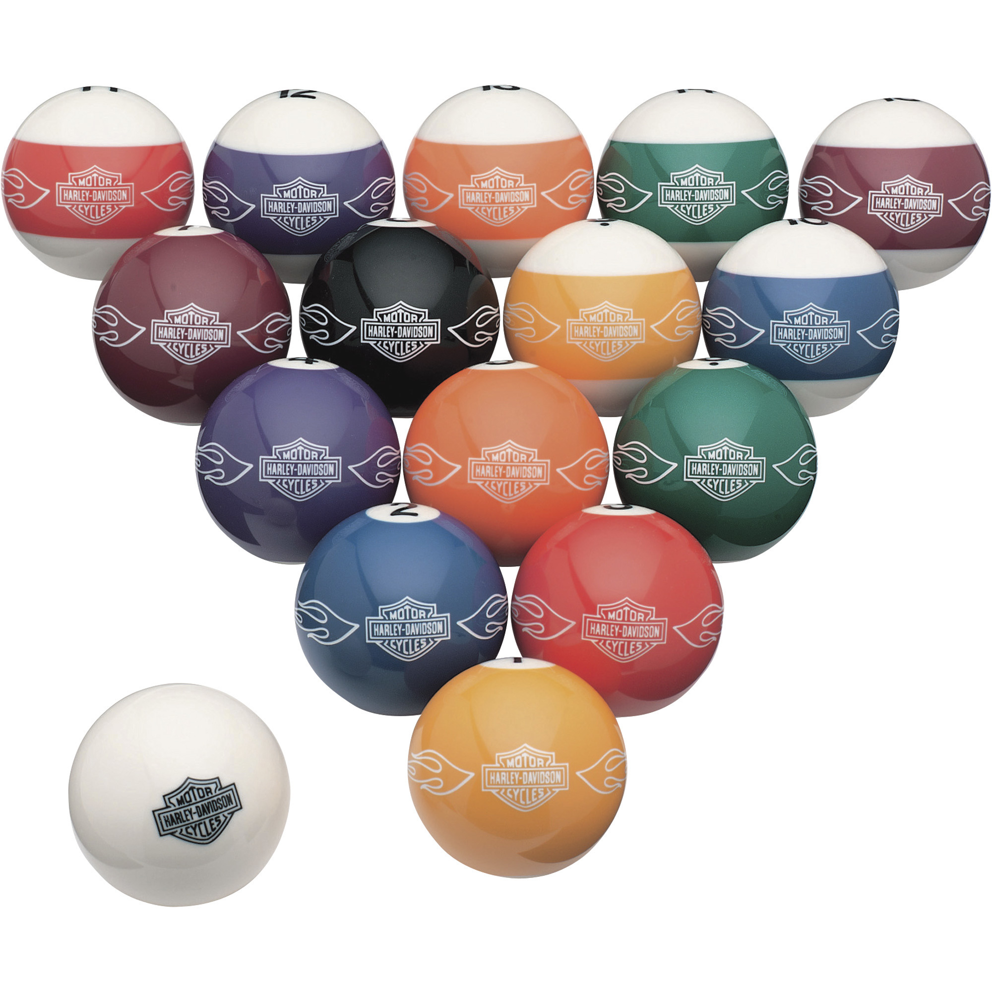 Harley-Davidson 16-Pc. Billiard/Pool Balls Set, Model# HDL-10167