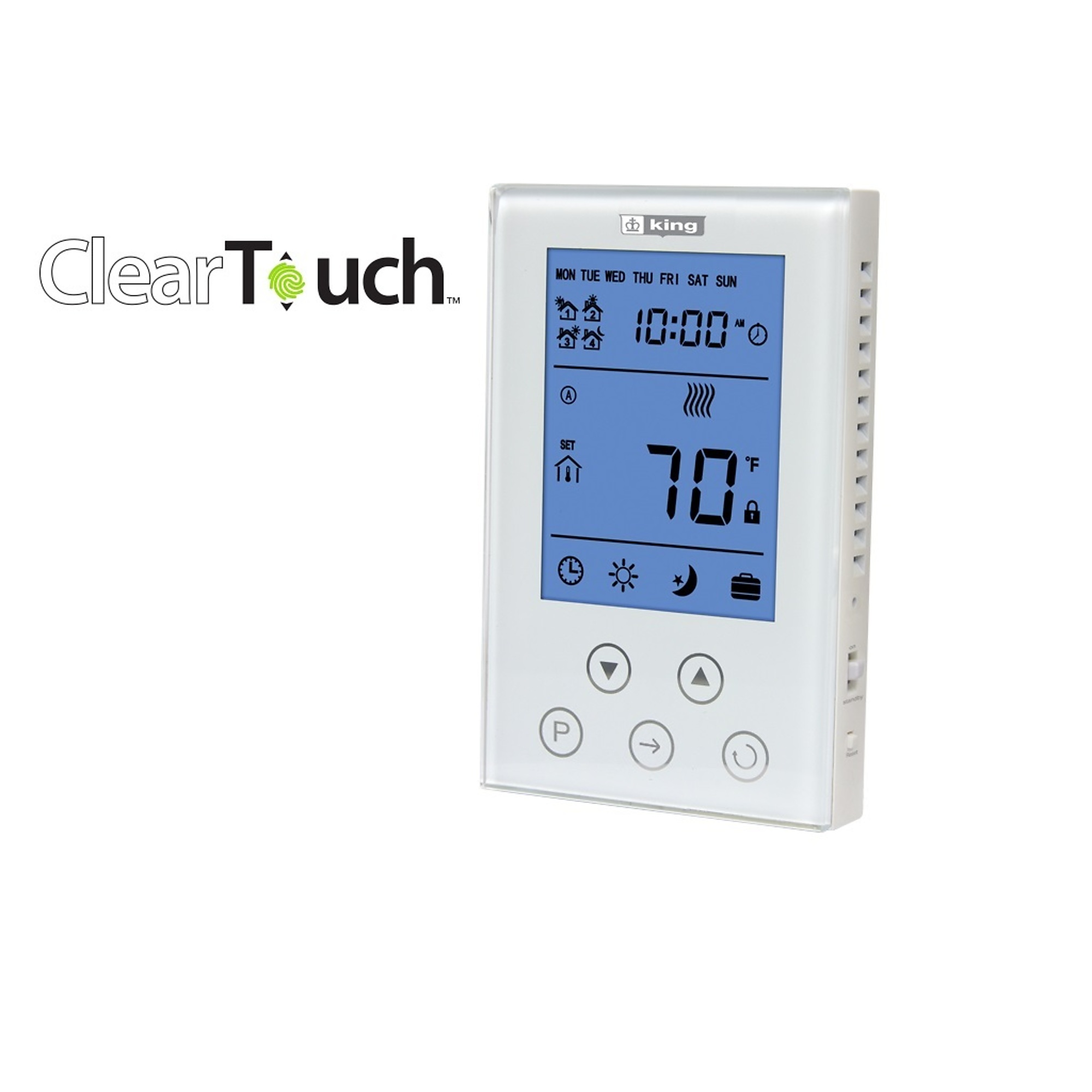 King Electric Electronic 7 Day Programmable SP Thermostat, Model# K302PE