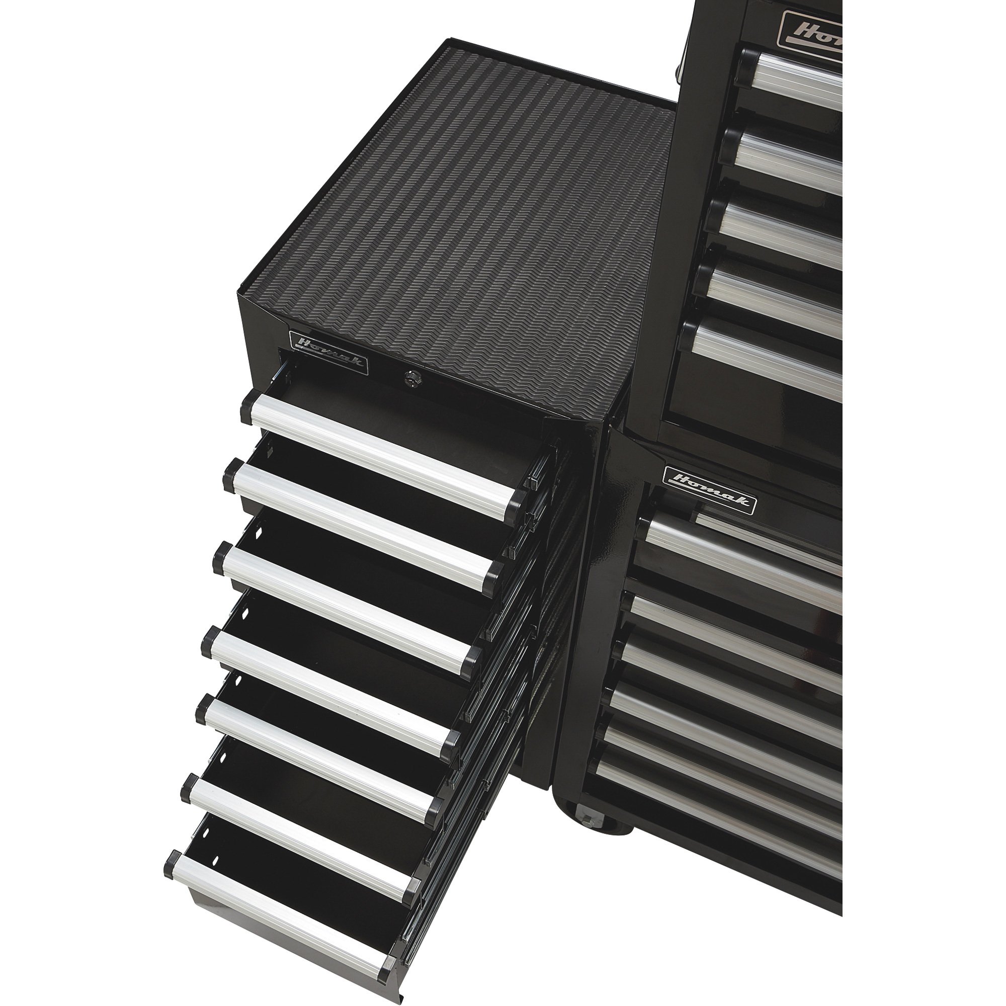 Homak H2Pro 18in. 7-Drawer Side Cabinet — Black, Model# BK08018070
