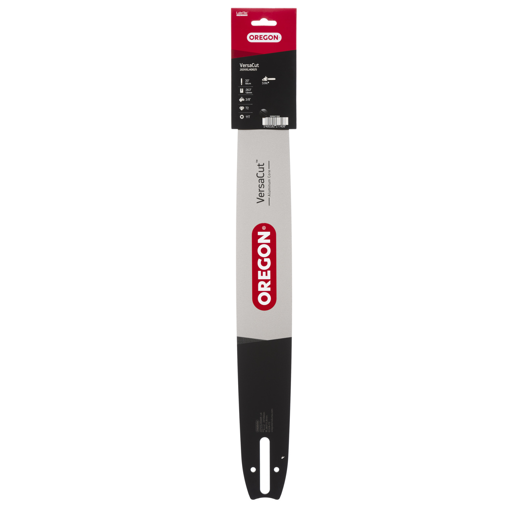 Oregon, VersaCut Chainsaw Guide Bar, Bar Length 20 in, Chain Pitch 3/8 ...