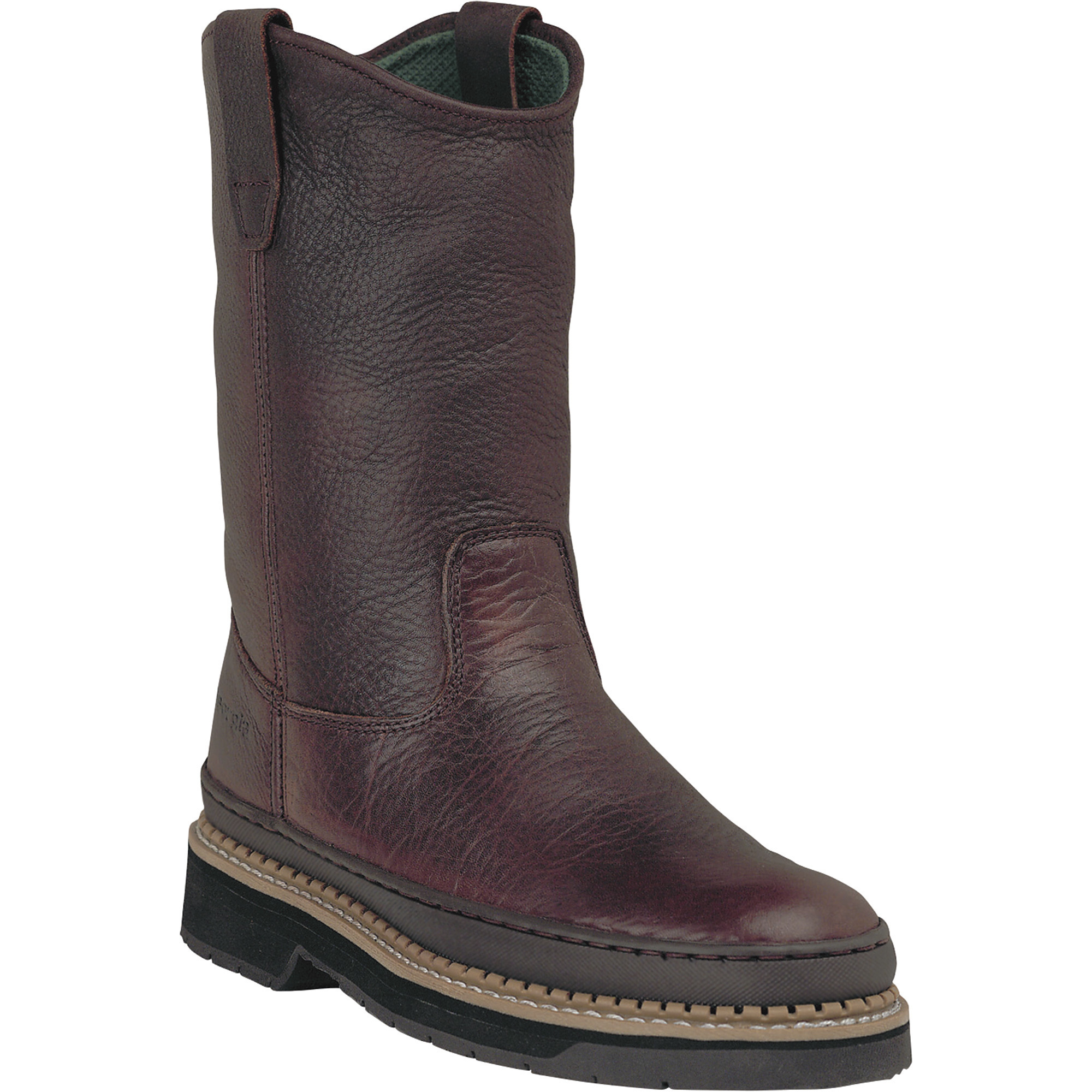 Georgia Boot Men's Georgia Giant Industrial Boot - Steel Toe, Soggy Brown, 14 Wide | Full-Grain Leather, Waterproof & Slip Resistant
