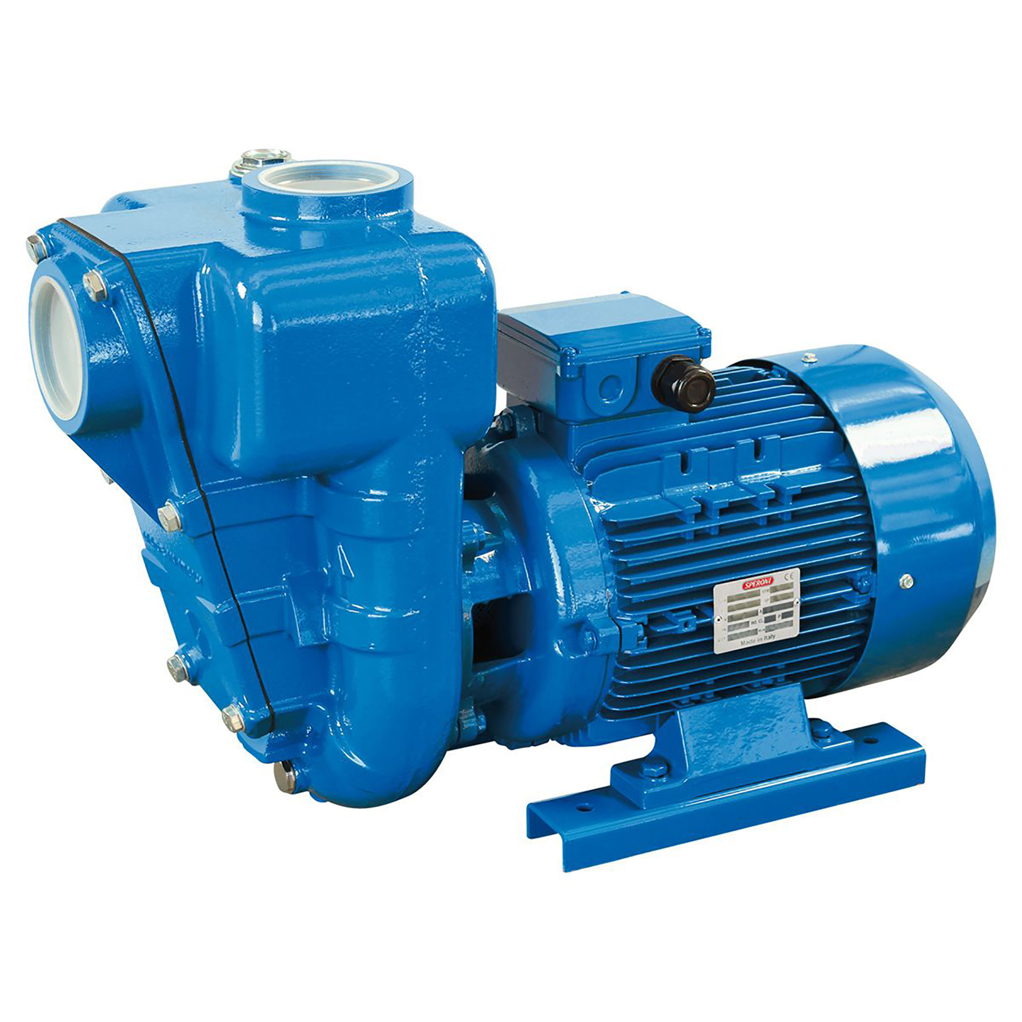 Speroni, Self - Priming-Trash Water Pump, Max. Flow 25260 GPH, Port Size 3 in, Model# HG80-5.5 - EL.SPER-60Hz-3PH-NPT3x220