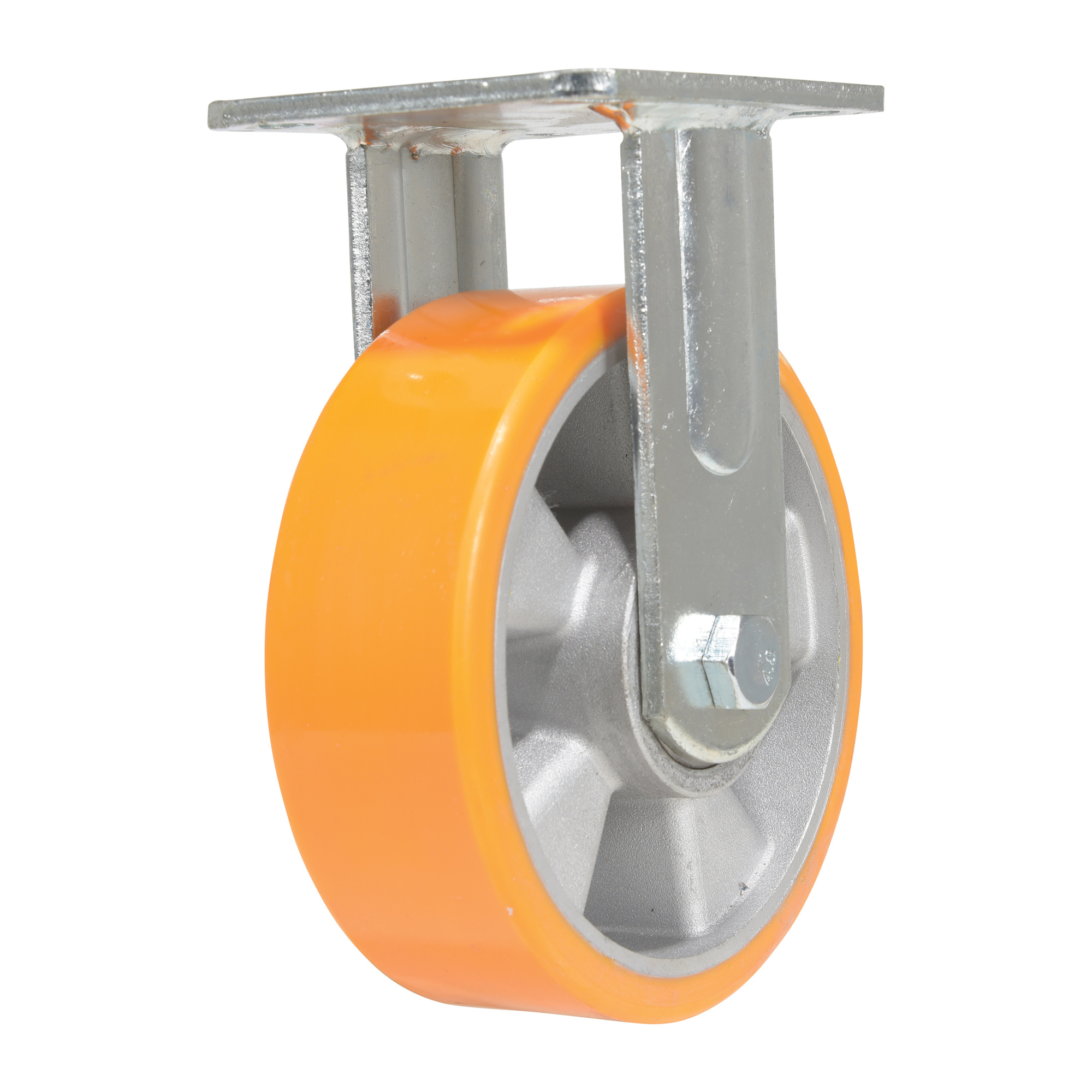Vestil Poly Rigid Caster - 6in. x 2in., 1212-Lb. Capacity, Polyurethane, Orange, Model# CST-VE-6X2PUA-R
