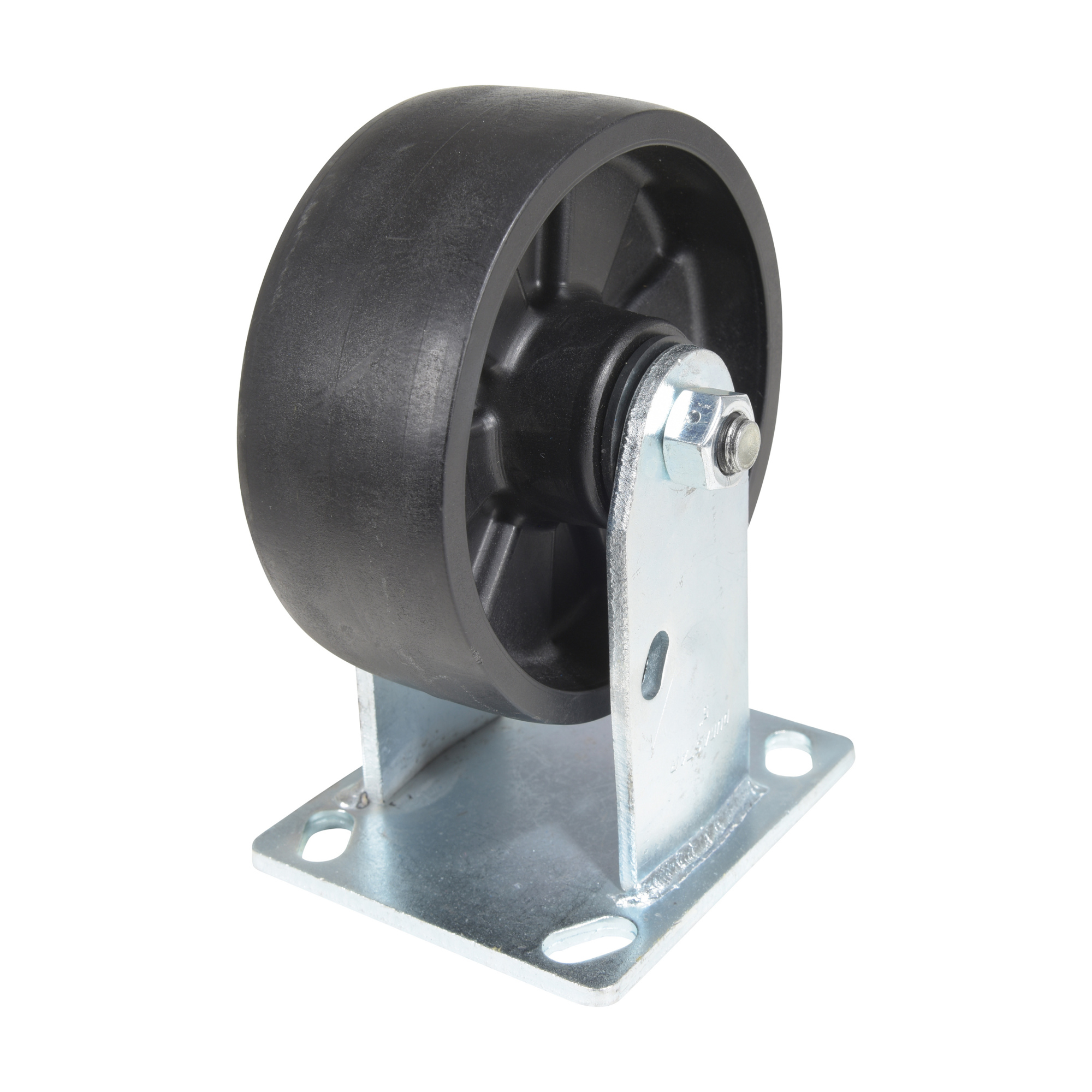 Vestil, Nylon rigid caster 5x2 1000 pounds black, Wheel Diameter 5 in ...