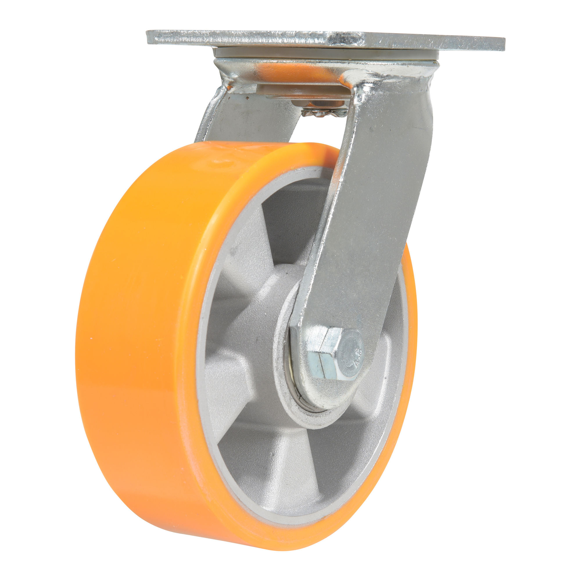 Vestil Polyurethane Swivel Caster - 6in. x 2in., 1212-Lb. Capacity, Aluminum Core, Model# CST-VE-6X2PUA-S