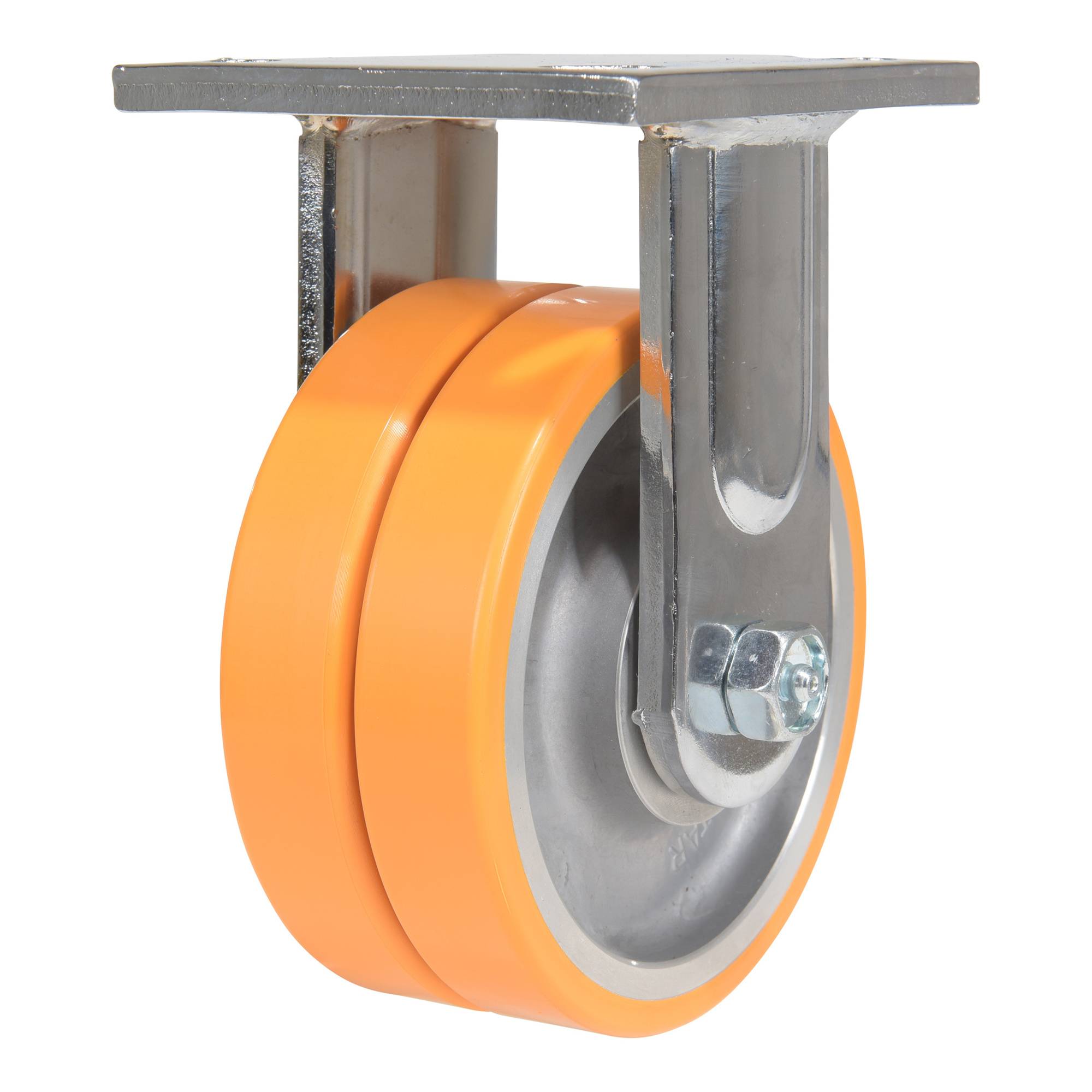 Vestil Poly Dual Rigid Caster - 5in. x 2in., Polyurethane, Non-Marking ...