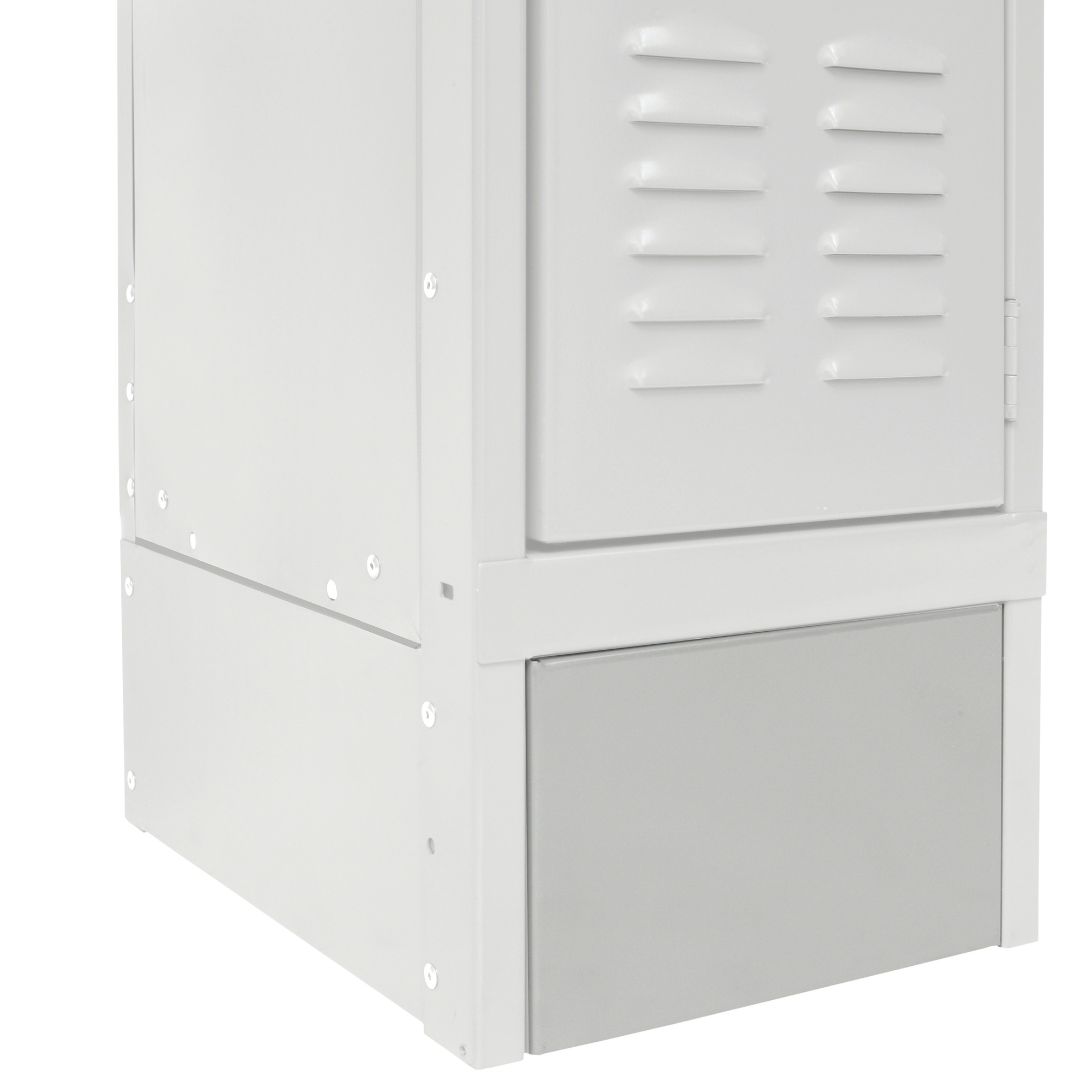 Hallowell, Closed Front Base for locker, Height 6 in, Width 12 in, Color Gray, Model# KCFB12PL