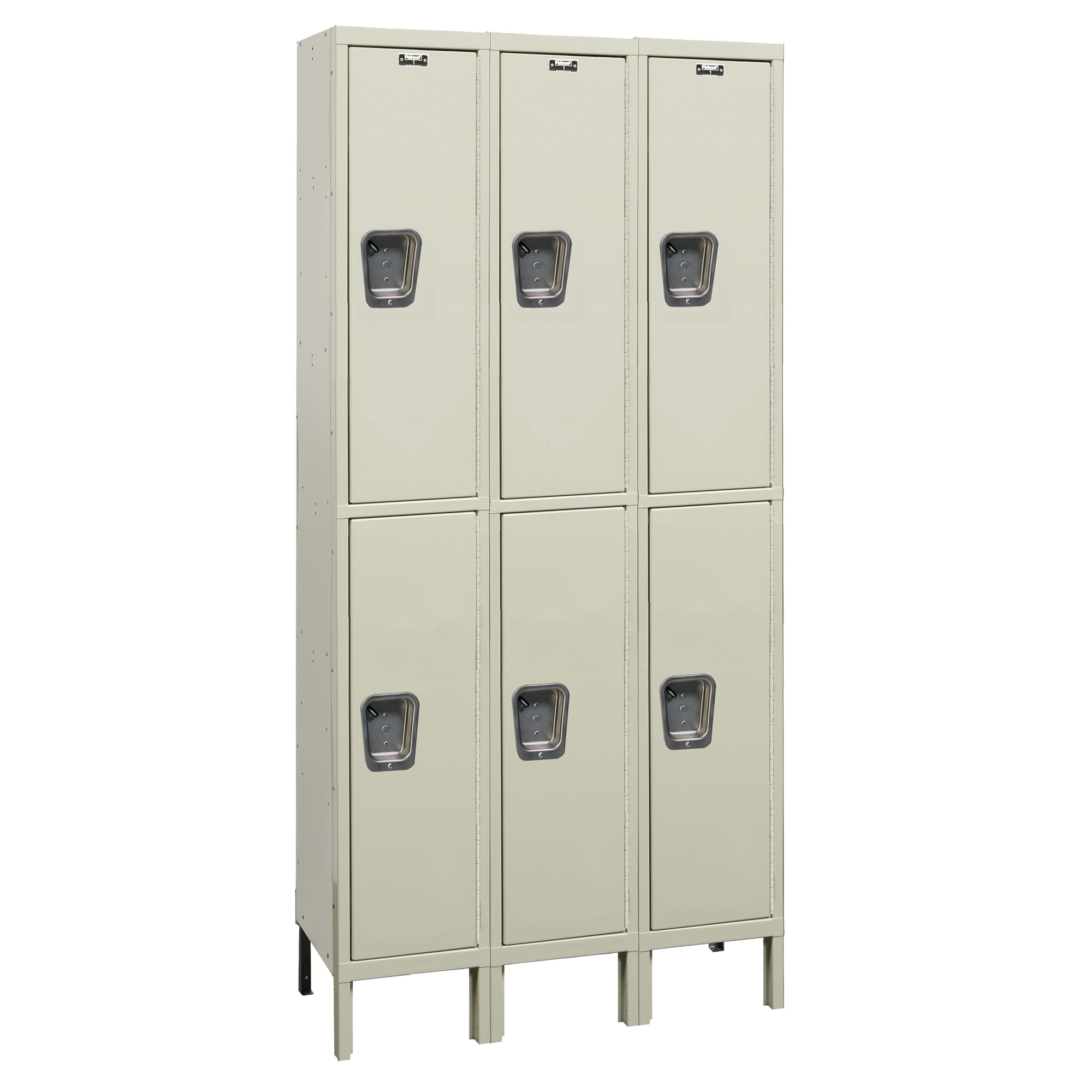Hallowell, Maintenance-Free Quiet Locker, Height 78 in, Width 36 in, Color Tan, Model# UY3258-2A-PT