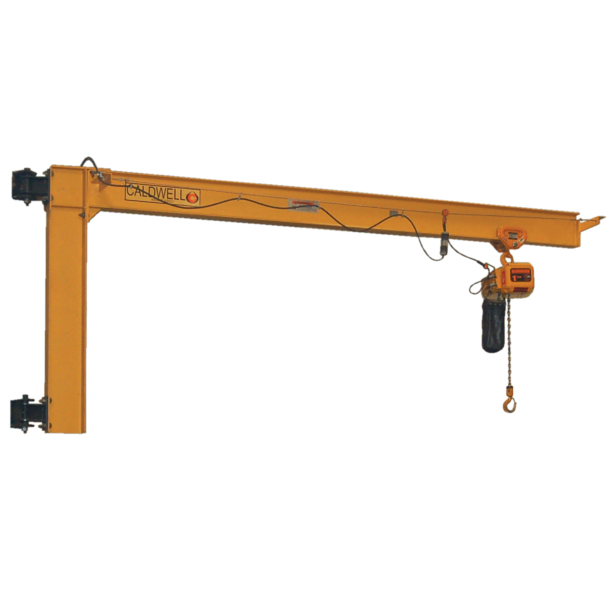 Caldwell, Full Cantilevered Jib Crane, Mount Type Wall, Capacity 2000 lb, Overall Boom Length 144 in, Model# E180-1-12
