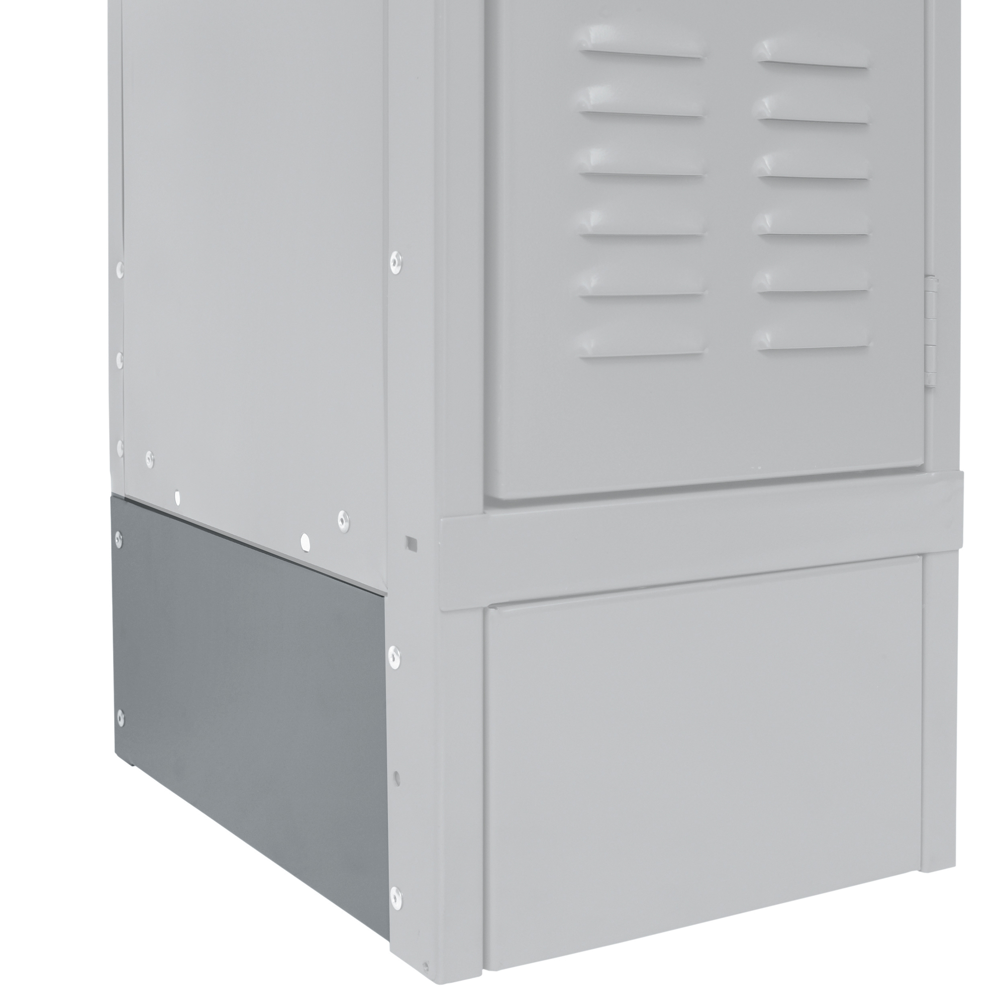 Hallowell, Closed Side Base for locker, Height 6 in, Width 0 in, Color Dark Gray, Model# KCSB18HG