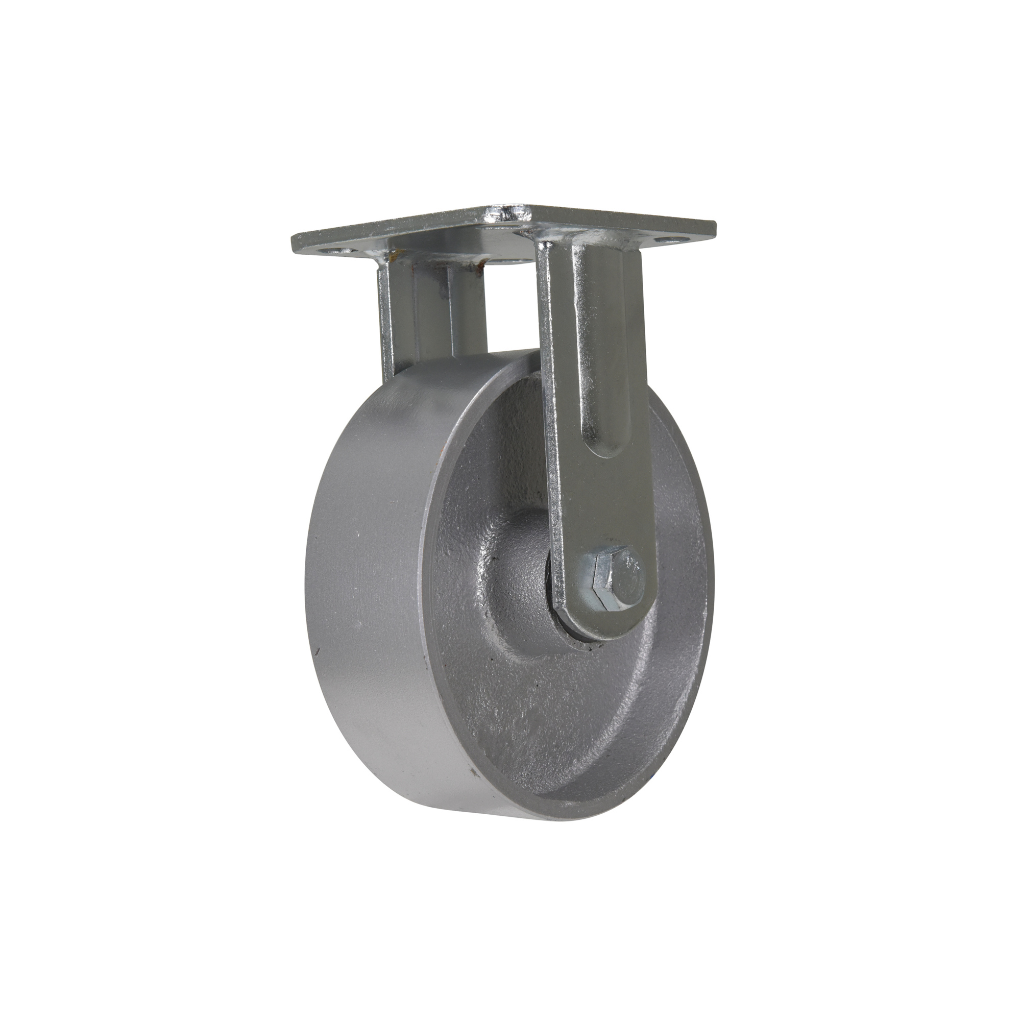 Vestil Cast Iron Rigid Caster - 6in. x 2in., 1543-Lb. Capacity, Steel Roller Bearing, Model# CST-VE-6X2CI-R