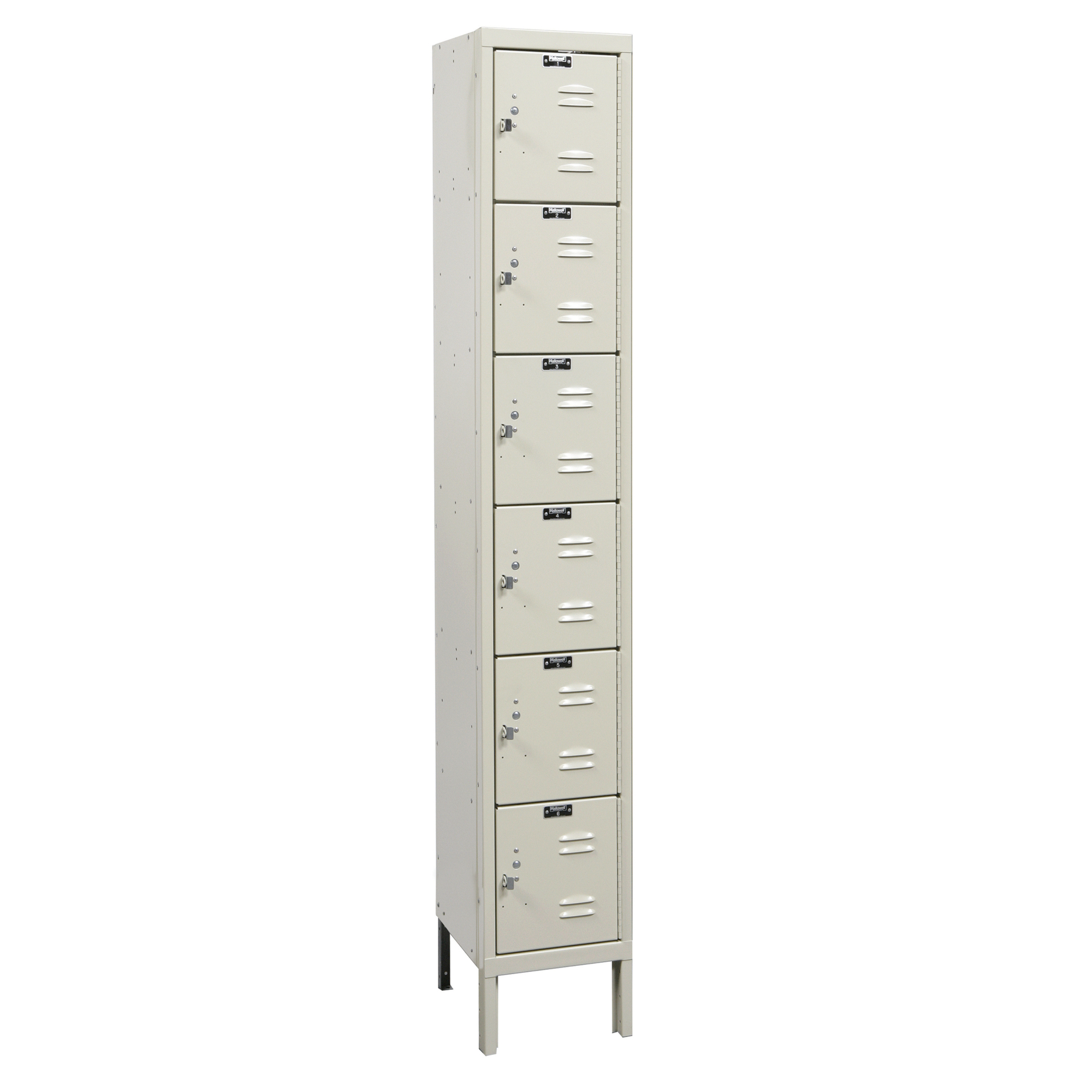 Hallowell, Galvanite Locker, Height 78 in, Width 12 in, Color Tan, Model# U1288-6G-PT