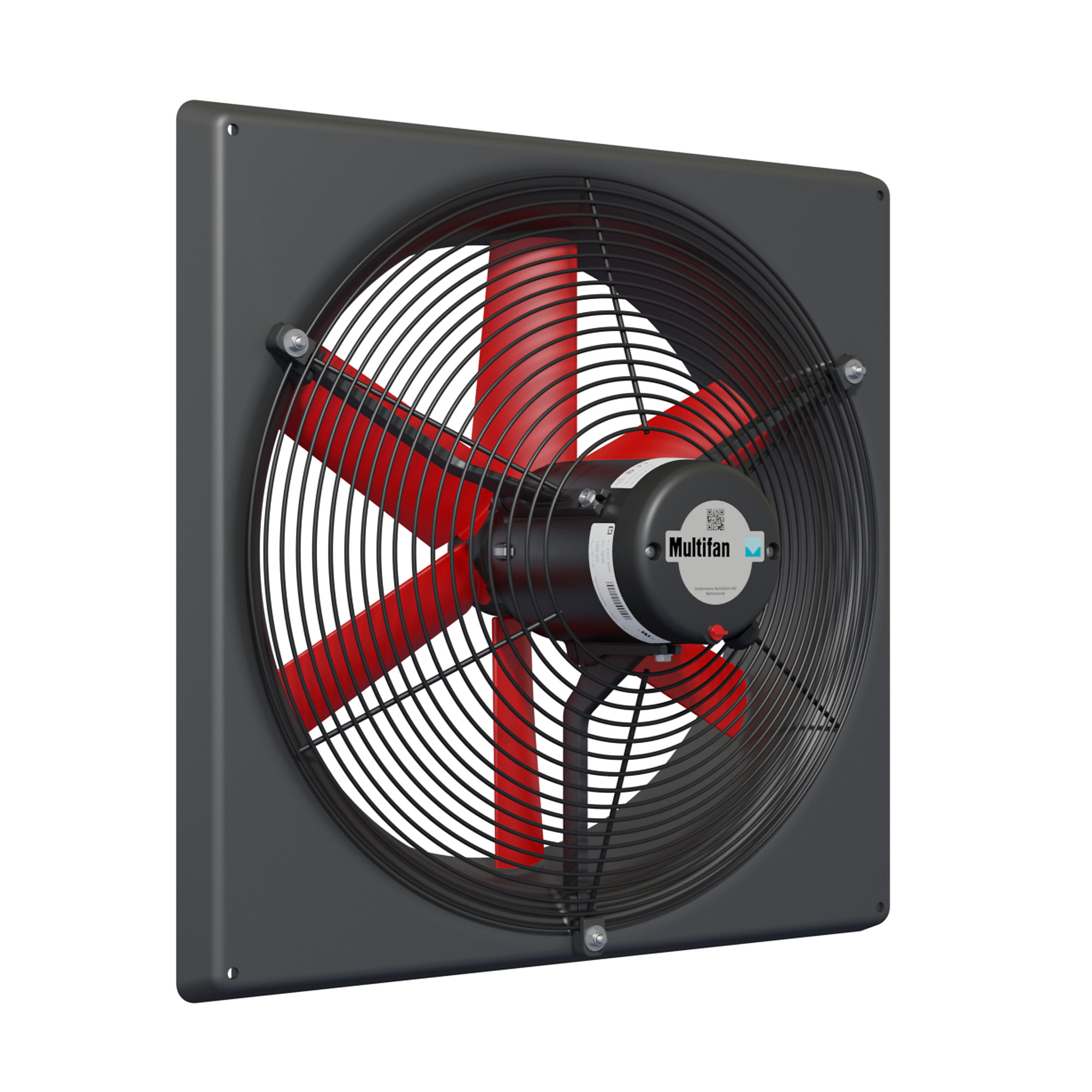 Multifan Panel Fan with Intake Guard, 18in., 3716 CFM, 3/8 HP, 120 Volt, Model# V4E45K-120V