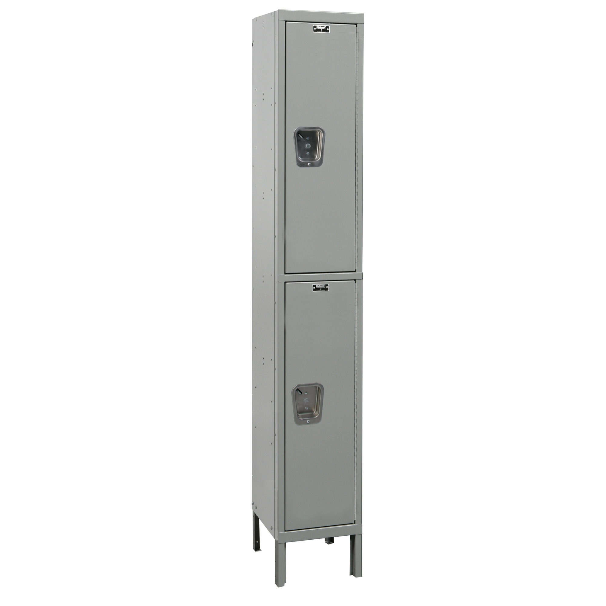 Hallowell, Maintenance-Free Quiet Locker, Height 78 in, Width 15 in, Color Dark Gray, Model# UY1518-2A-HG