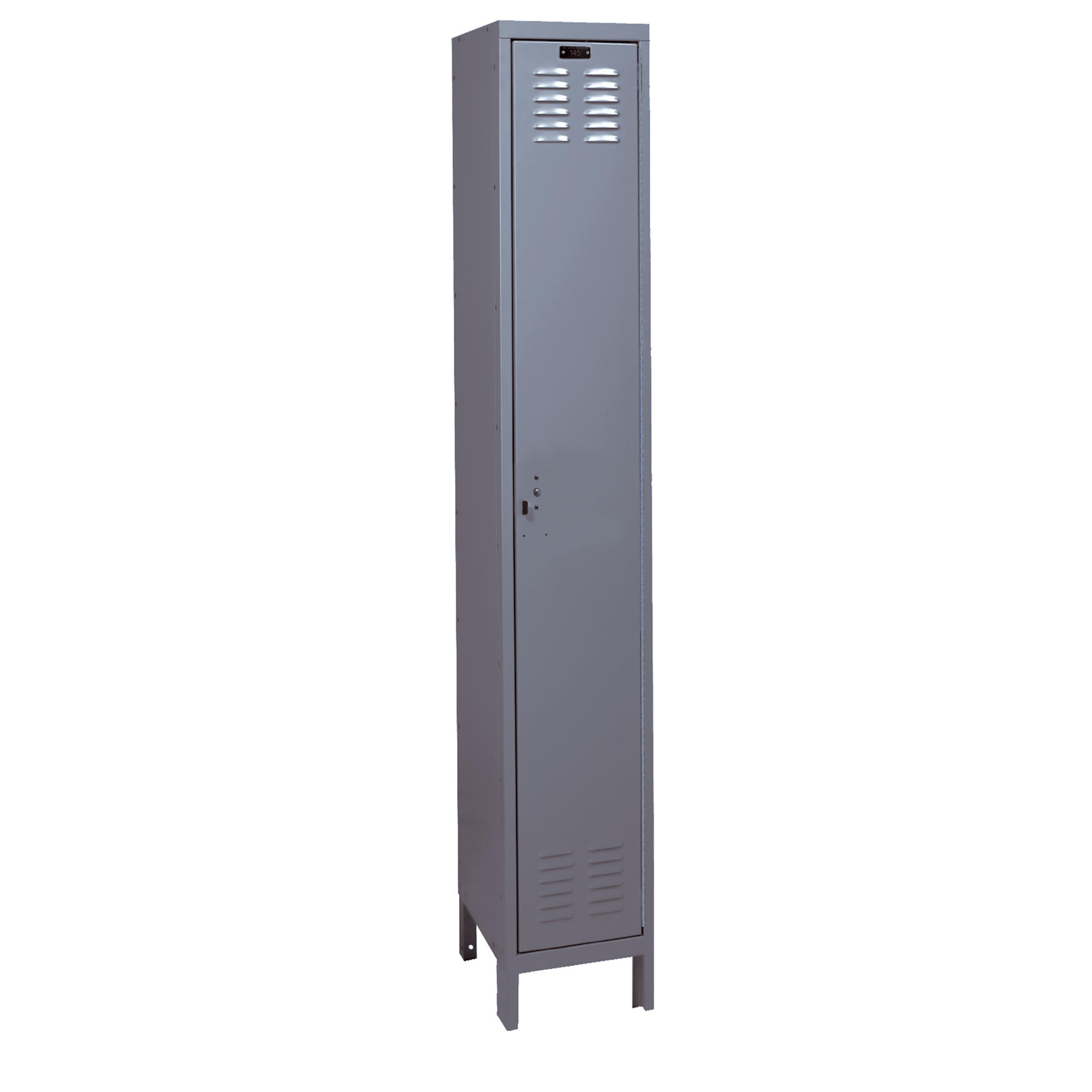 Hallowell, Single Tier Value Max Locker, Height 78 in, Width 12 in, Color Dark Gray, Model# UH1258-1HG