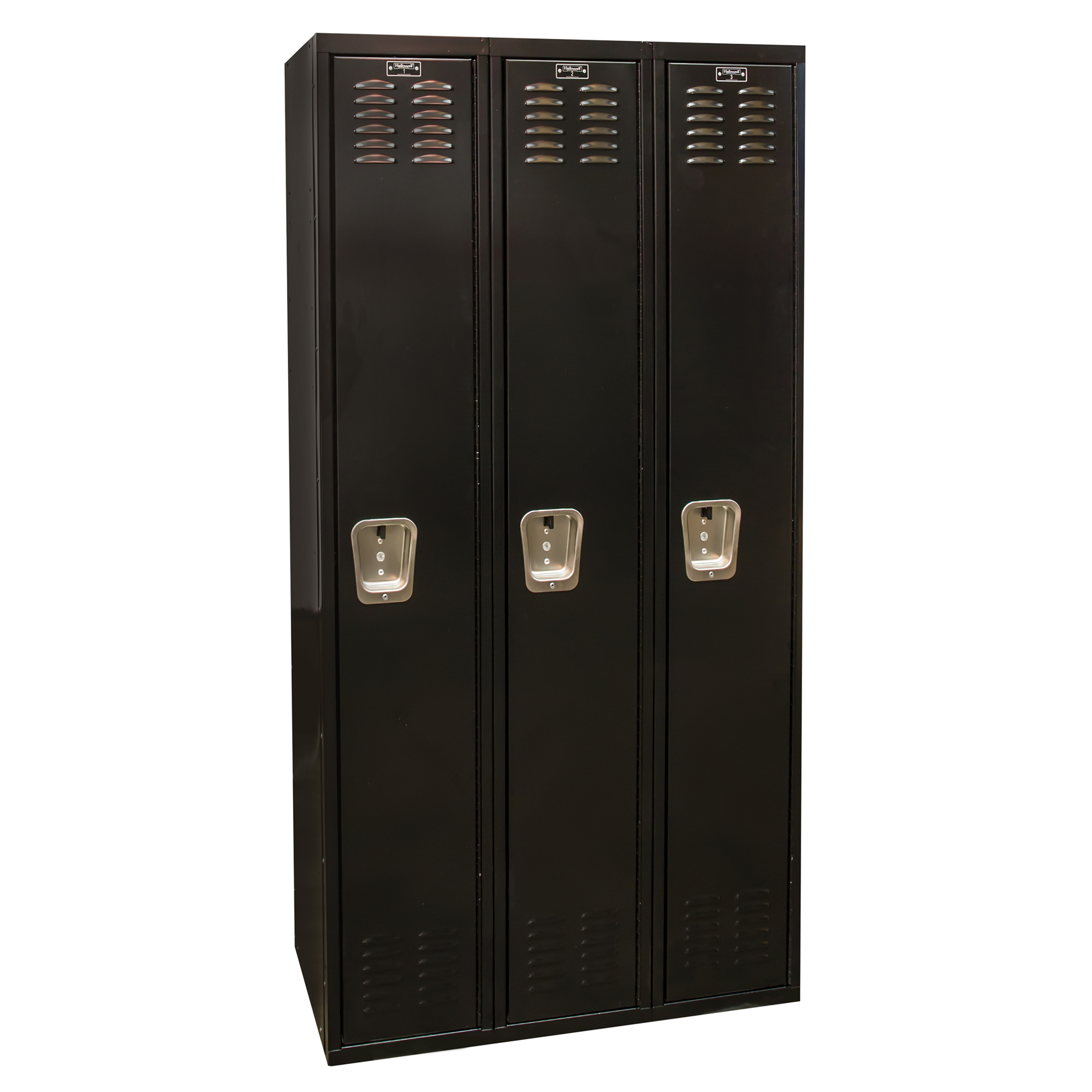 Hallowell, Single Tier Black Tie Locker, Height 72 in, Width
