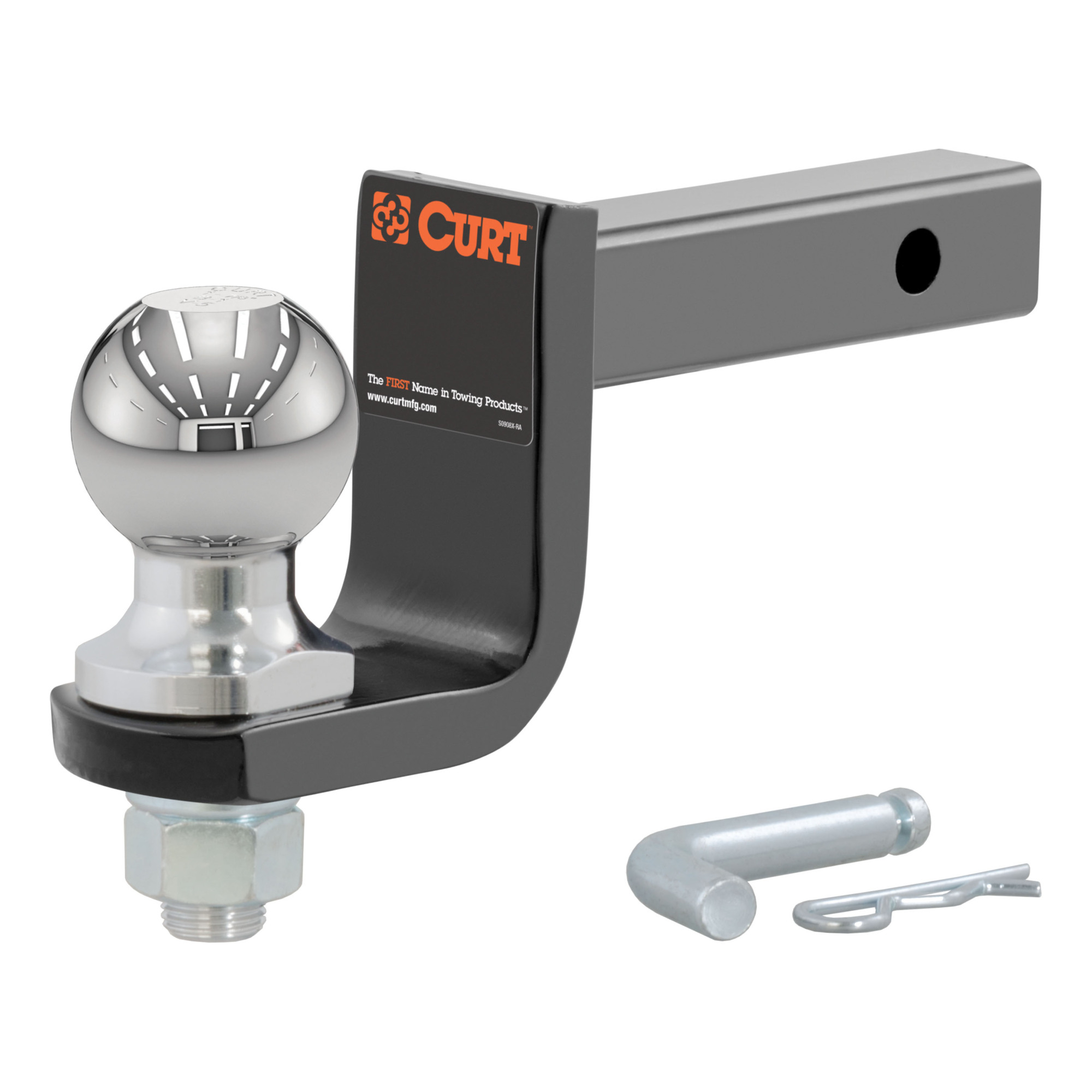Curt Manufacturing, Towing Starter Kit w/ 2in. Ball (1-1/4in. Shank, 3-1/4in. Drop), Ball Diameter 2 in, Model# 45148