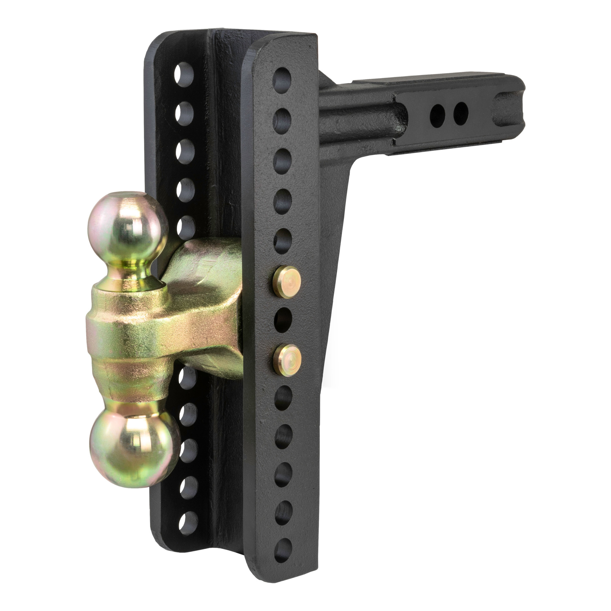 Curt Manufacturing, Adjustable Channel Mount w/ Dual Ball 2in. Shank, 10-1/8in. Drop, Model# 45926