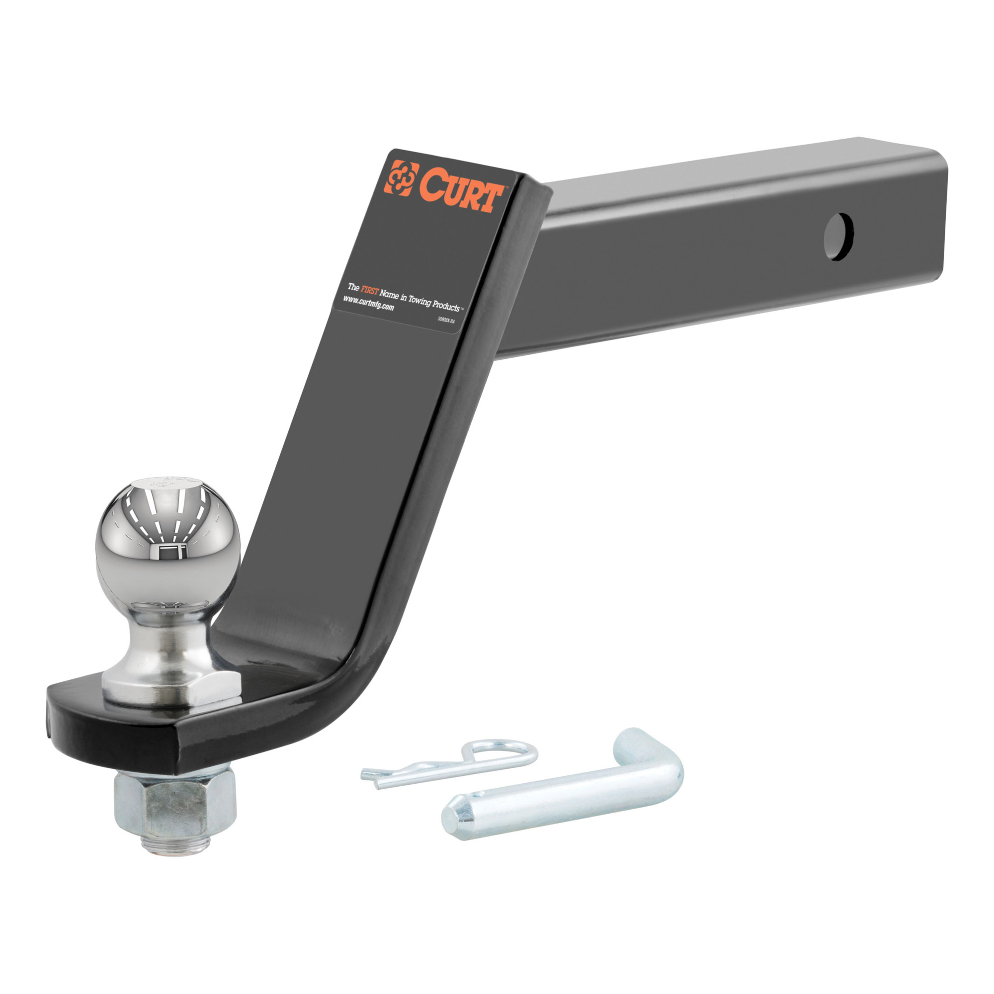 Curt Manufacturing, Loaded Ball Mount w/ 2in. Ball (2in. Shank, 6in. Drop), Model# 45064