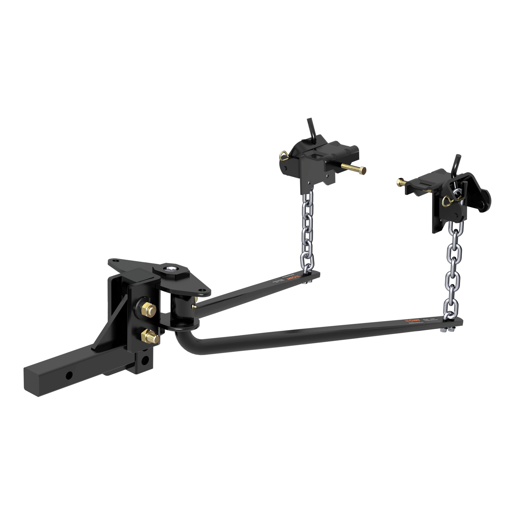 Curt Manufacturing MV Round Bar Weight Distribution Hitch, Forged Steel, 14,000lb. Capacity, Model# 17057