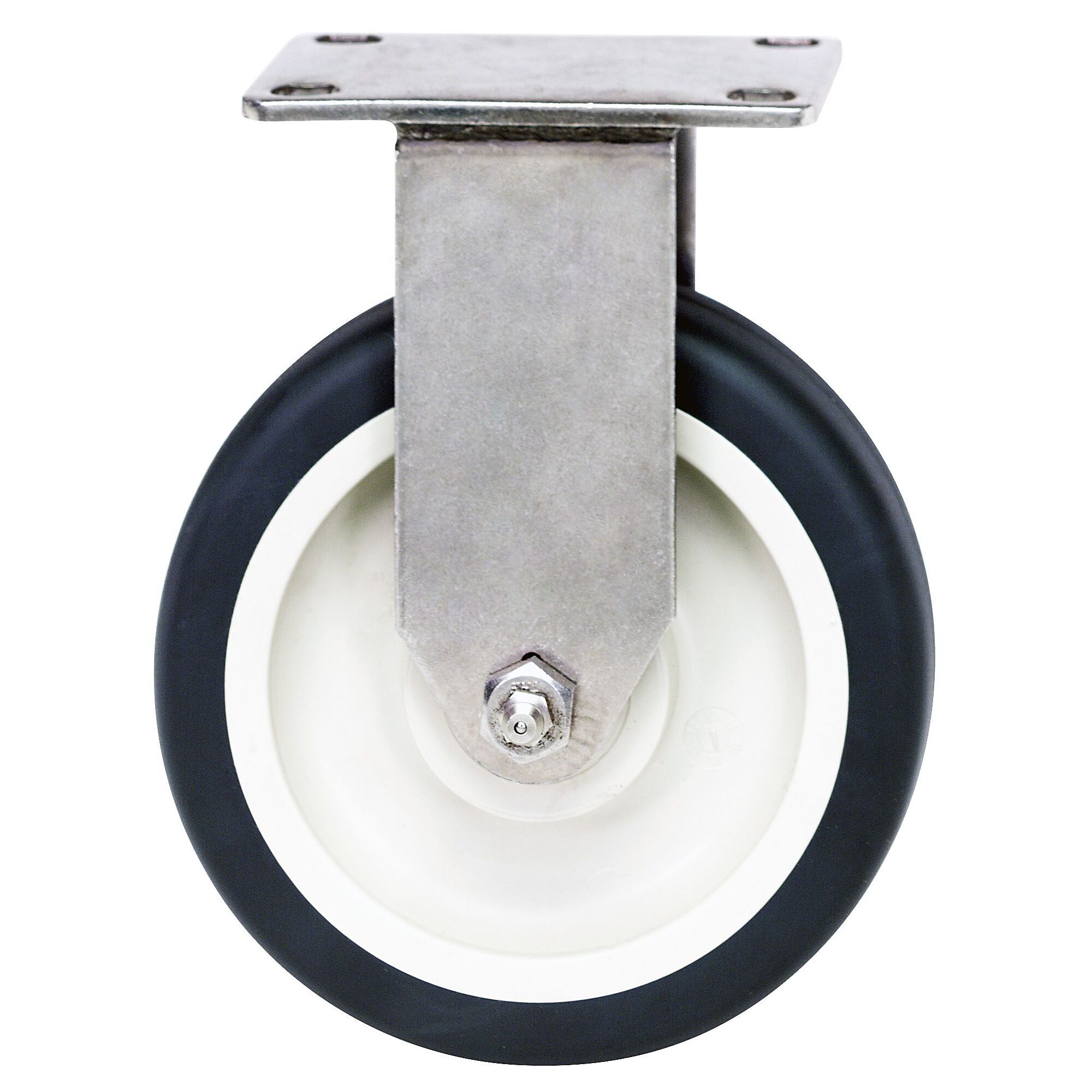 Quantum Rigid 5in. x 1-1/4in. Polyurethane Stainless Steel Caster, Model# PT-PR-S
