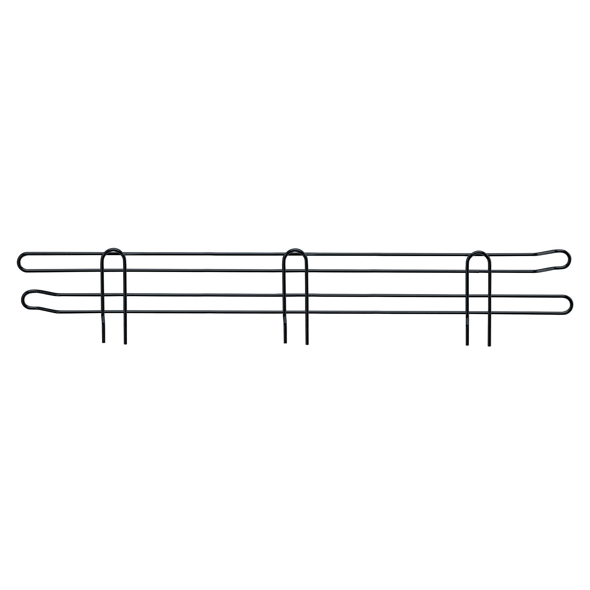 Quantum 36in. Back Ledge Black Epoxy, Model# BL36BK