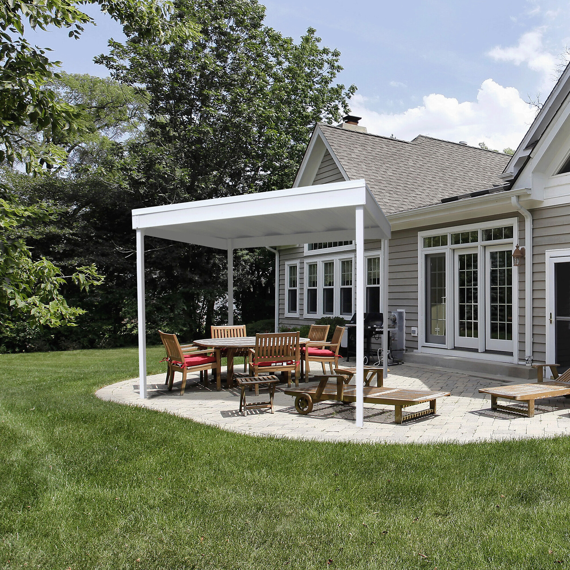 Arrow Freestanding Patio Cover/Carport, 10ft. x 10ft., Model# CP1010