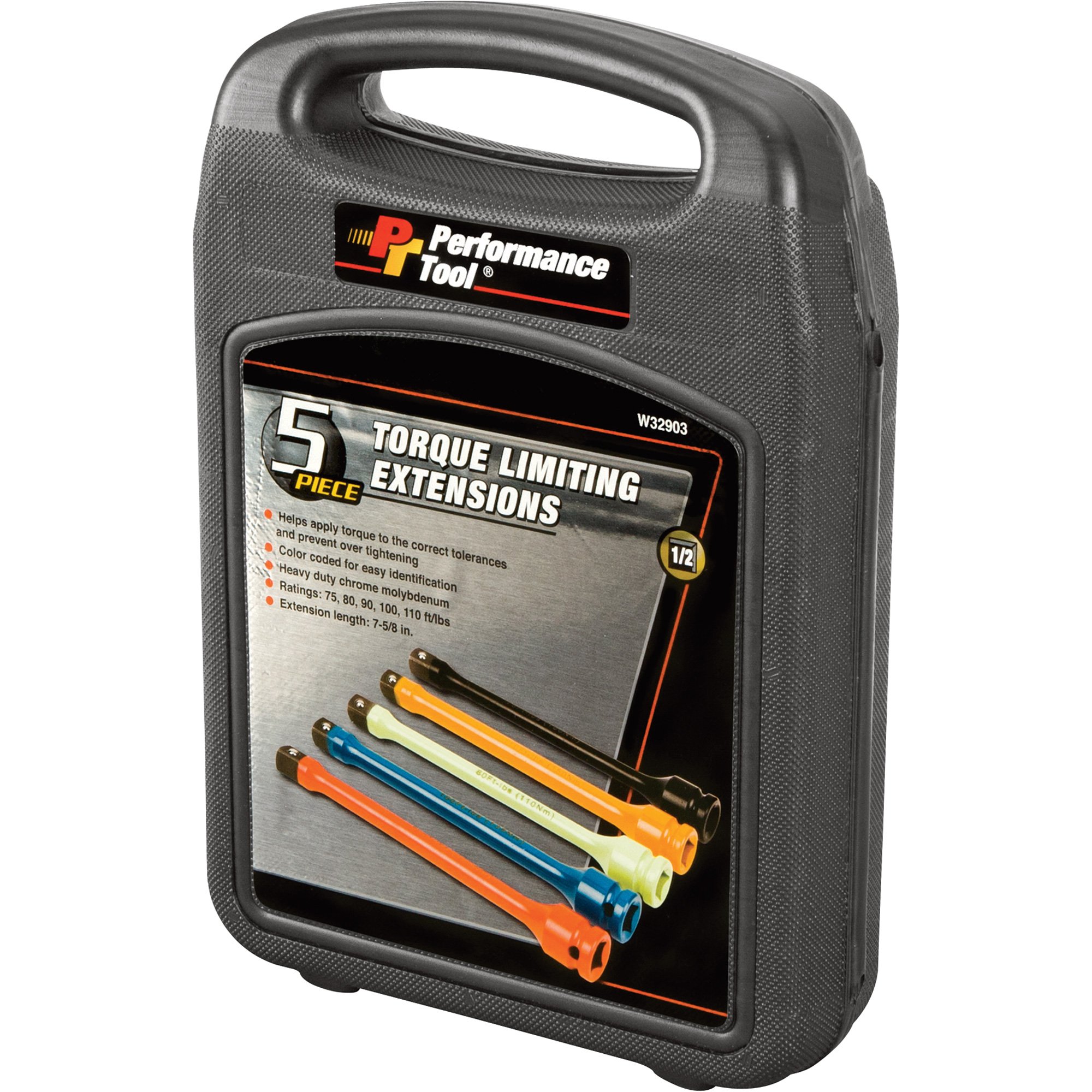 Performance Tool Torque Limiting Extension Set — 5-Pc., 1/2in