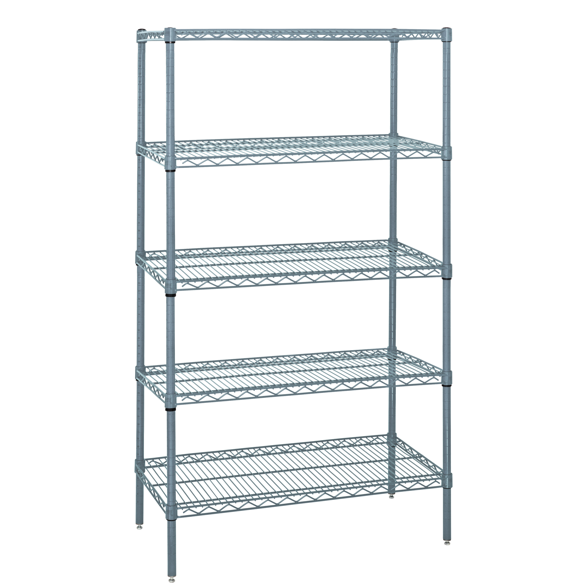 Quantum, Wire 5 Shelf Starter Kit GRAY 63in., Height 63 in, Width 30 in, Depth 36 in, Model# WR63-3036GY-5