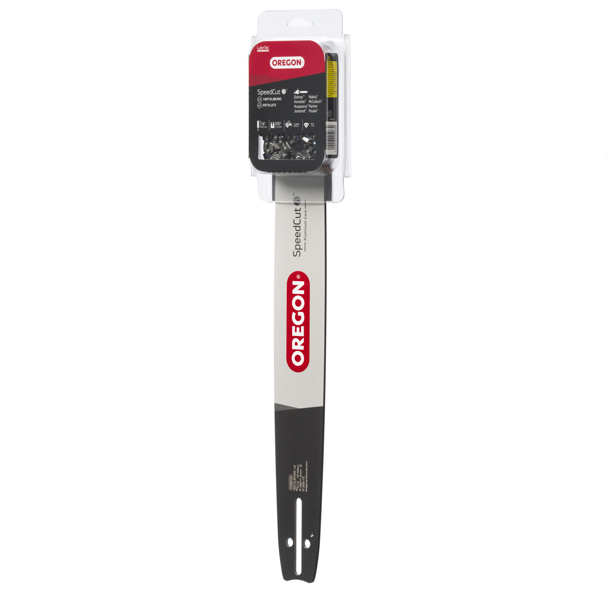 Oregon, 18in. Bar Chain Combo, Bar Length 18 in, Chain Pitch 0.325 in, Model# 95TXL072G/180TXLBK095
