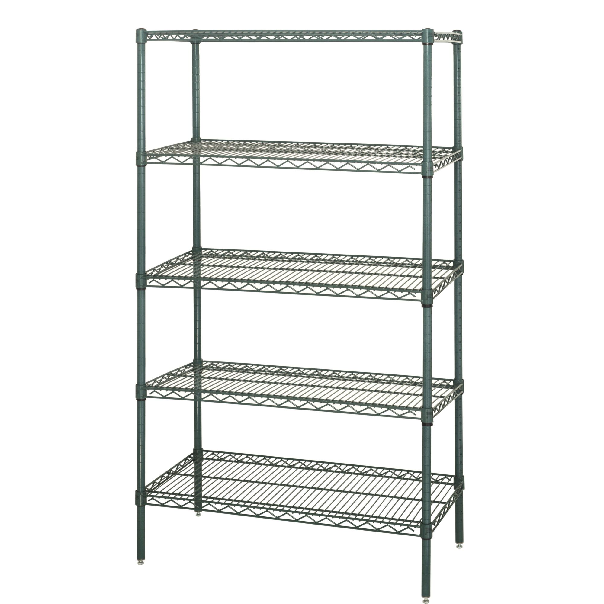 Quantum Storage, Wire 5 Shelf Starter Kit Proform 54in., Height 54 in, Width 24 in, Depth 30 in, Model# WR54-2430P-5