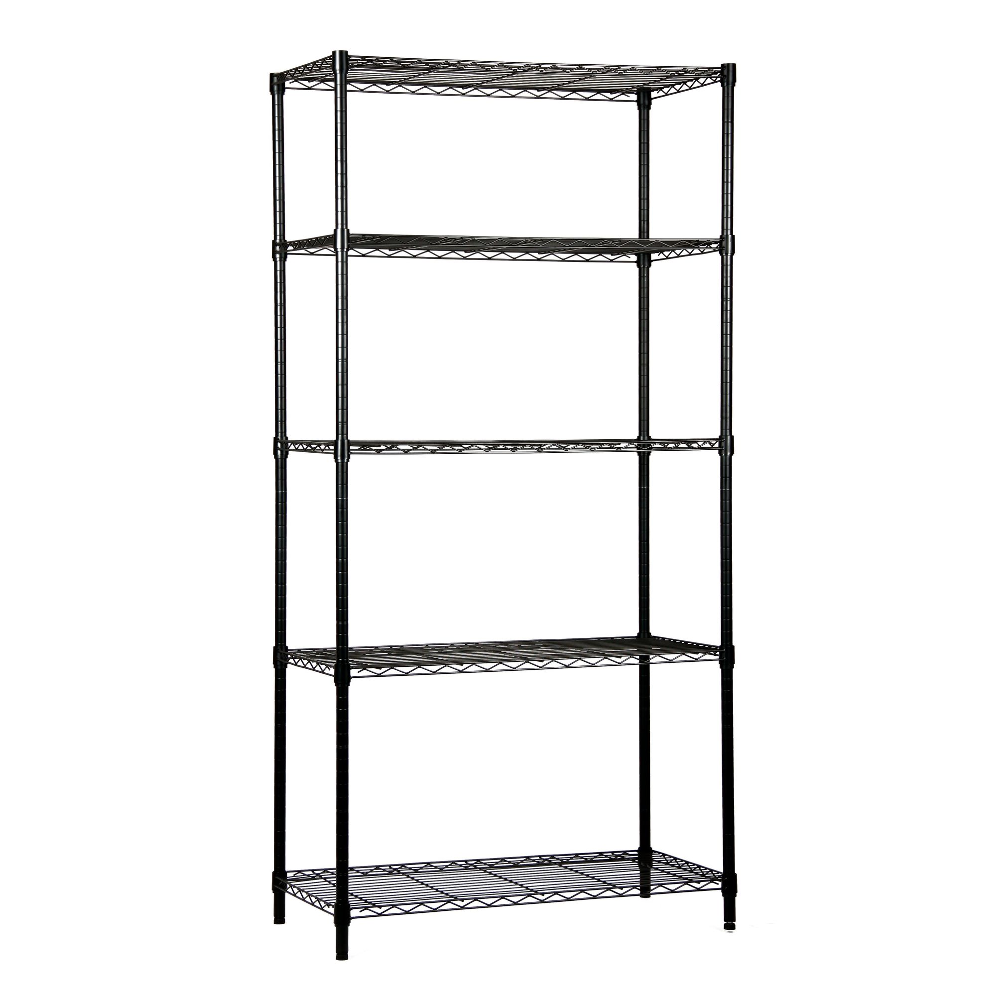 Quantum, Wire 5 Shelf Starter Kit Black 86in., Height 86 in, Width 12 in, Depth 72 in, Model# WR86-1272BK-5