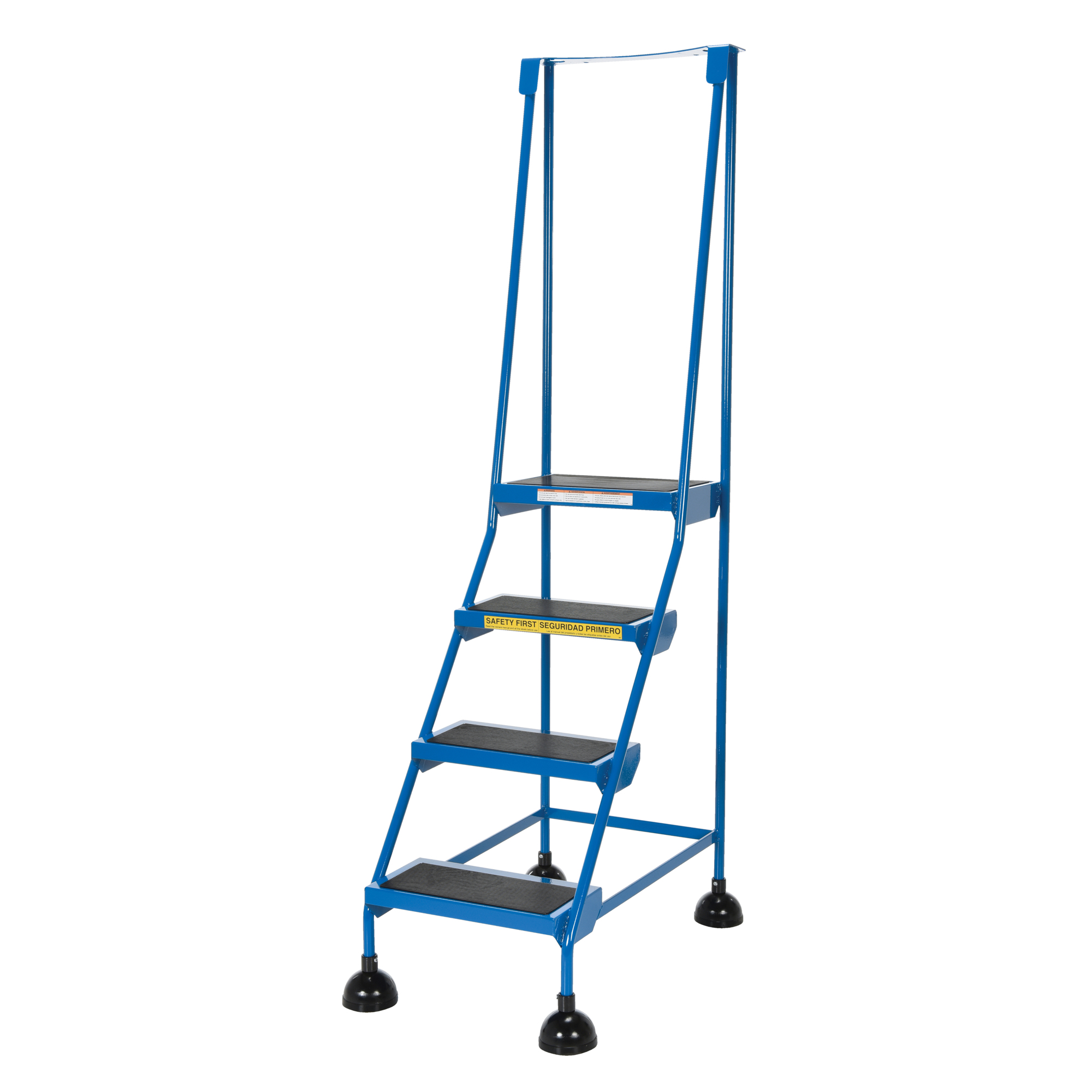 Vestil Steel Commercial Spring Loaded Ladder 4 Steps 16 In. Wide 58 ...
