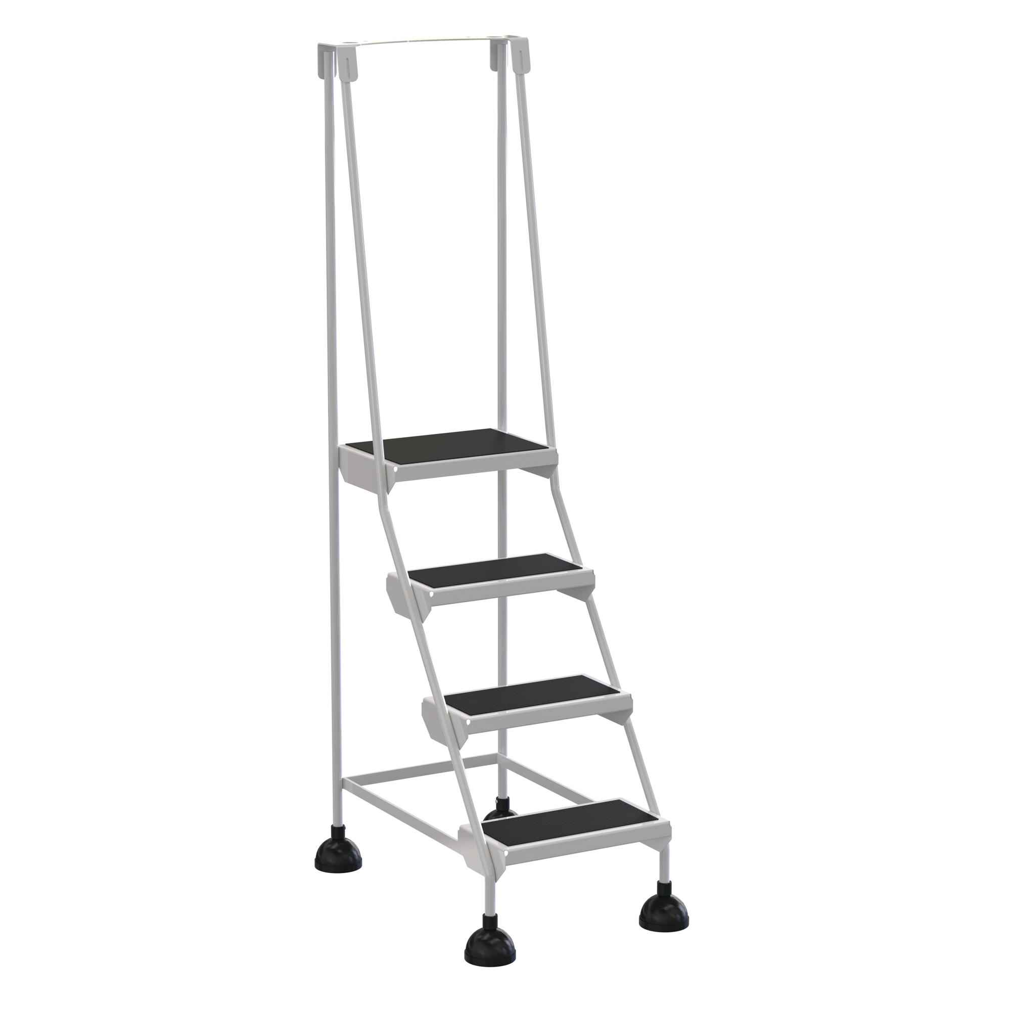 Spring Round Ladder Vestil Steel Commercial Spring Loaded Ladder 4 Steps 16 In. Wide 58 ...