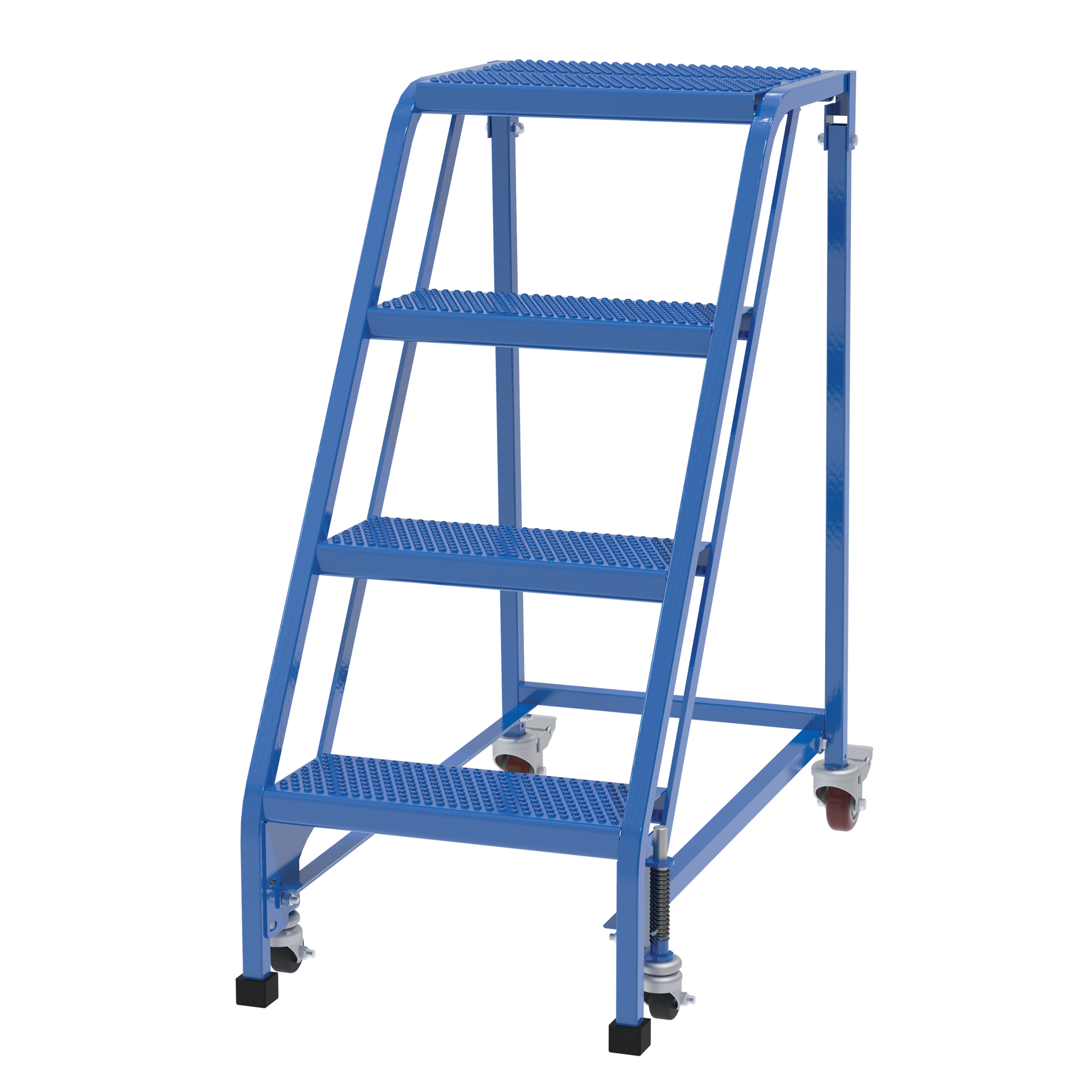 Vestil Perforated Warehouse Ladder - 4 Steps, 40in. Overall Height, Steel, No Rail, Model# LAD-PW-18-4-P-NHR