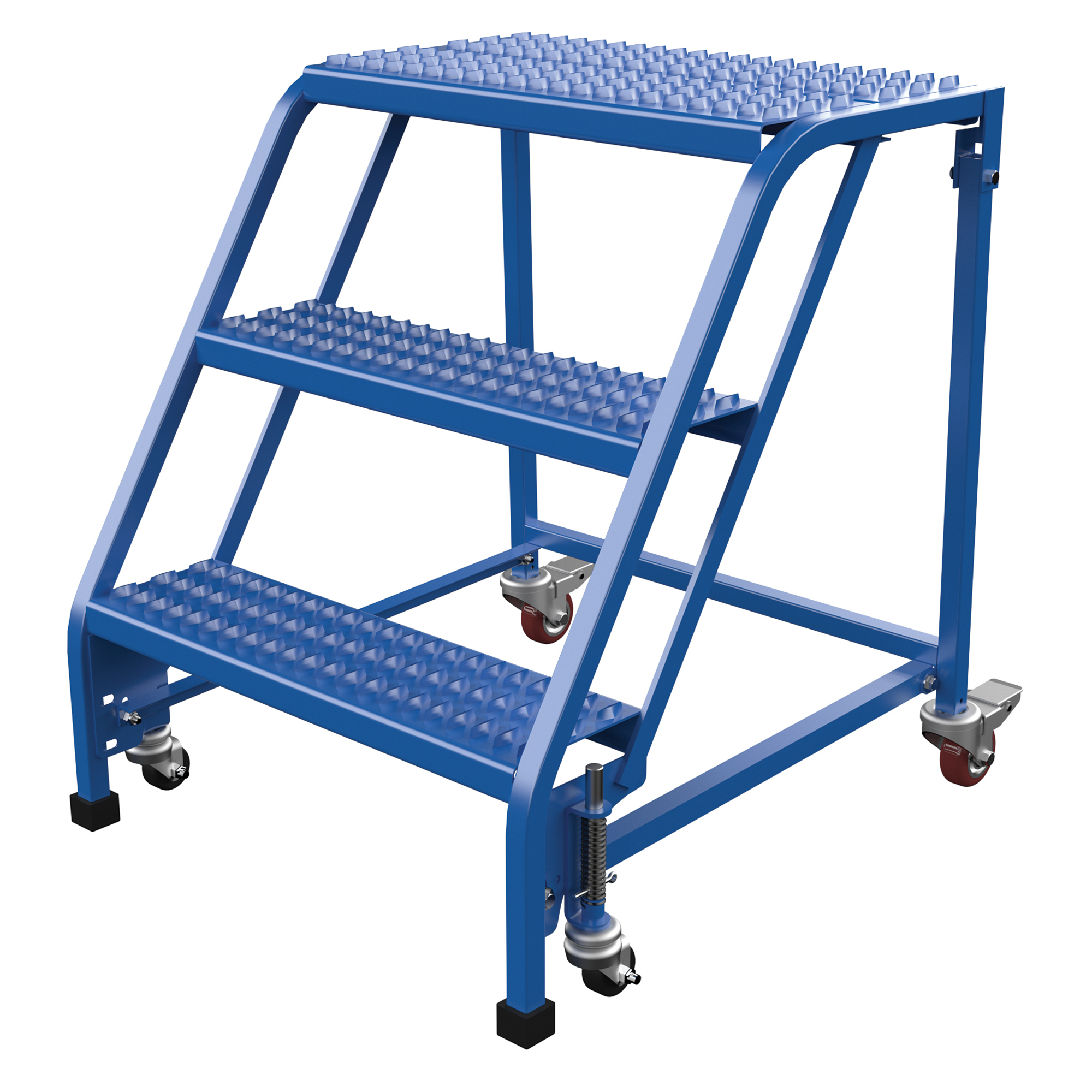 Vestil 3-Step Grip Strut Warehouse Ladder - 30in. Height, Steel, No Handrail, Model# LAD-PW-26-3-G-NHR