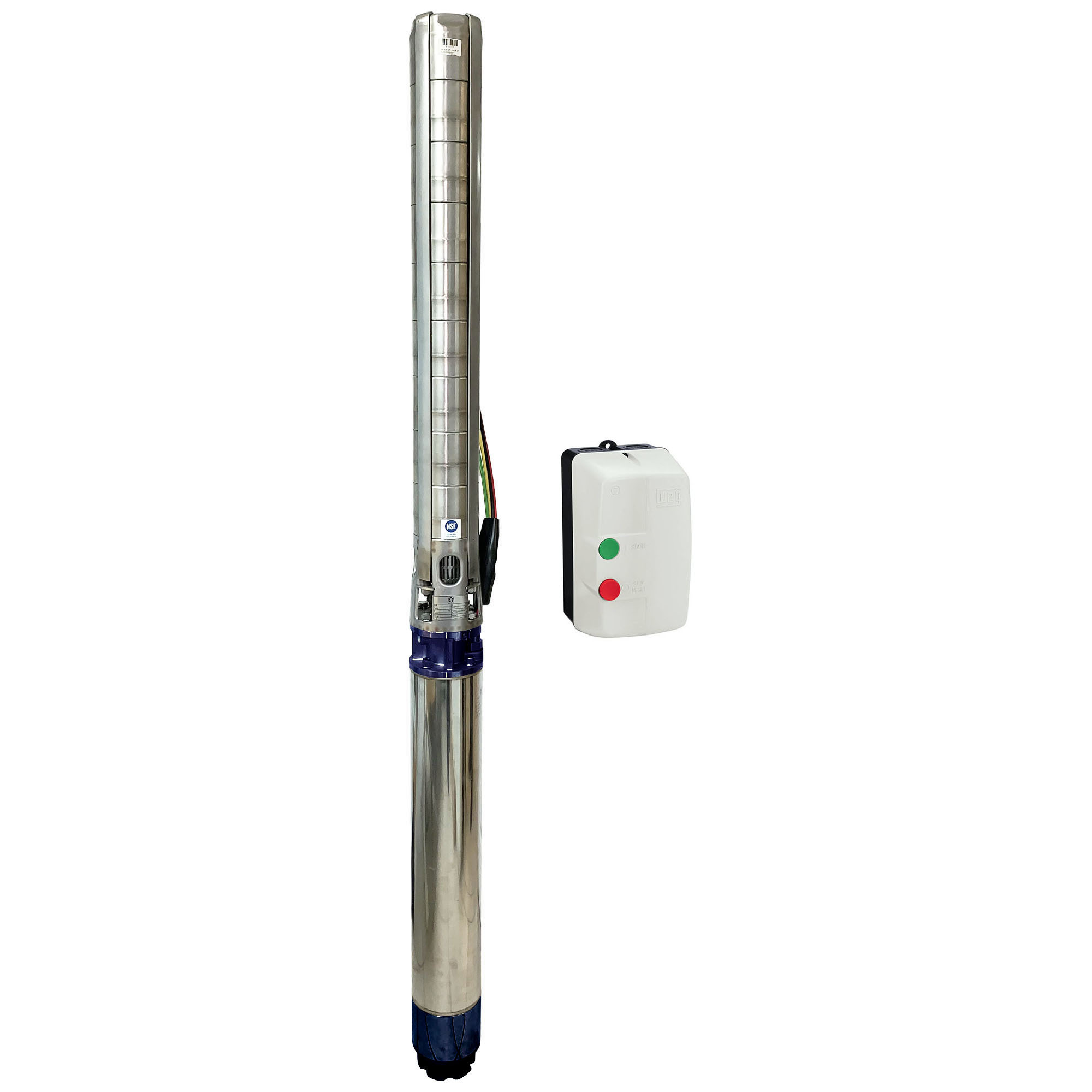 Gol Pumps 6in. Stainless steel Deep Well Submersible Pump, Max. Flow 31800 GPH, Horsepower 25 HP, Port Size 4 in, Model# A7X95CR25/02